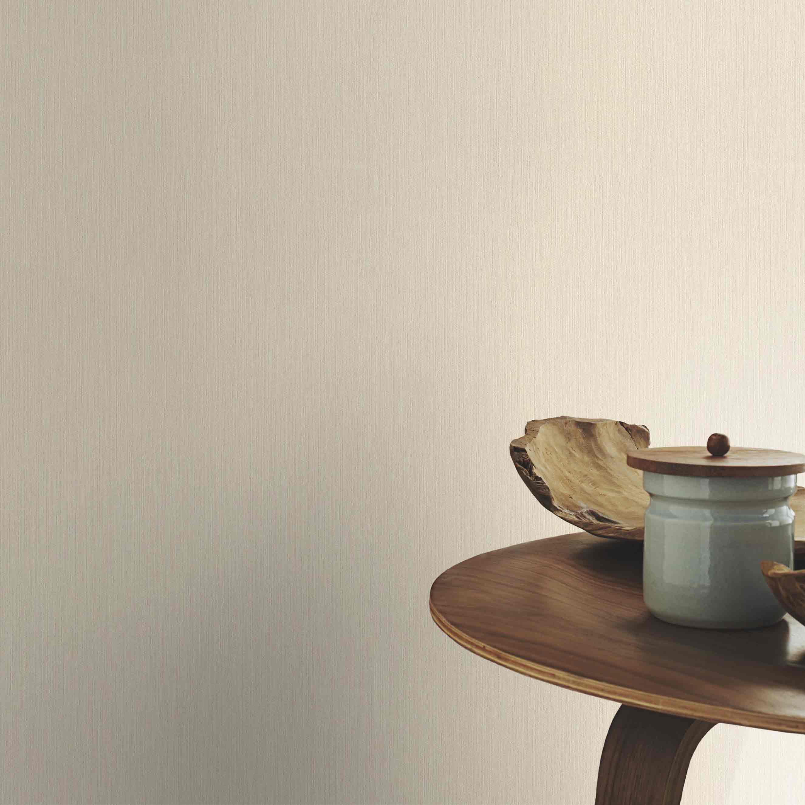 Rasch BARBARA Home Collection II | 536812 | Vliestapete Einfarbig | 0.53 m x 10.05 m | Beige