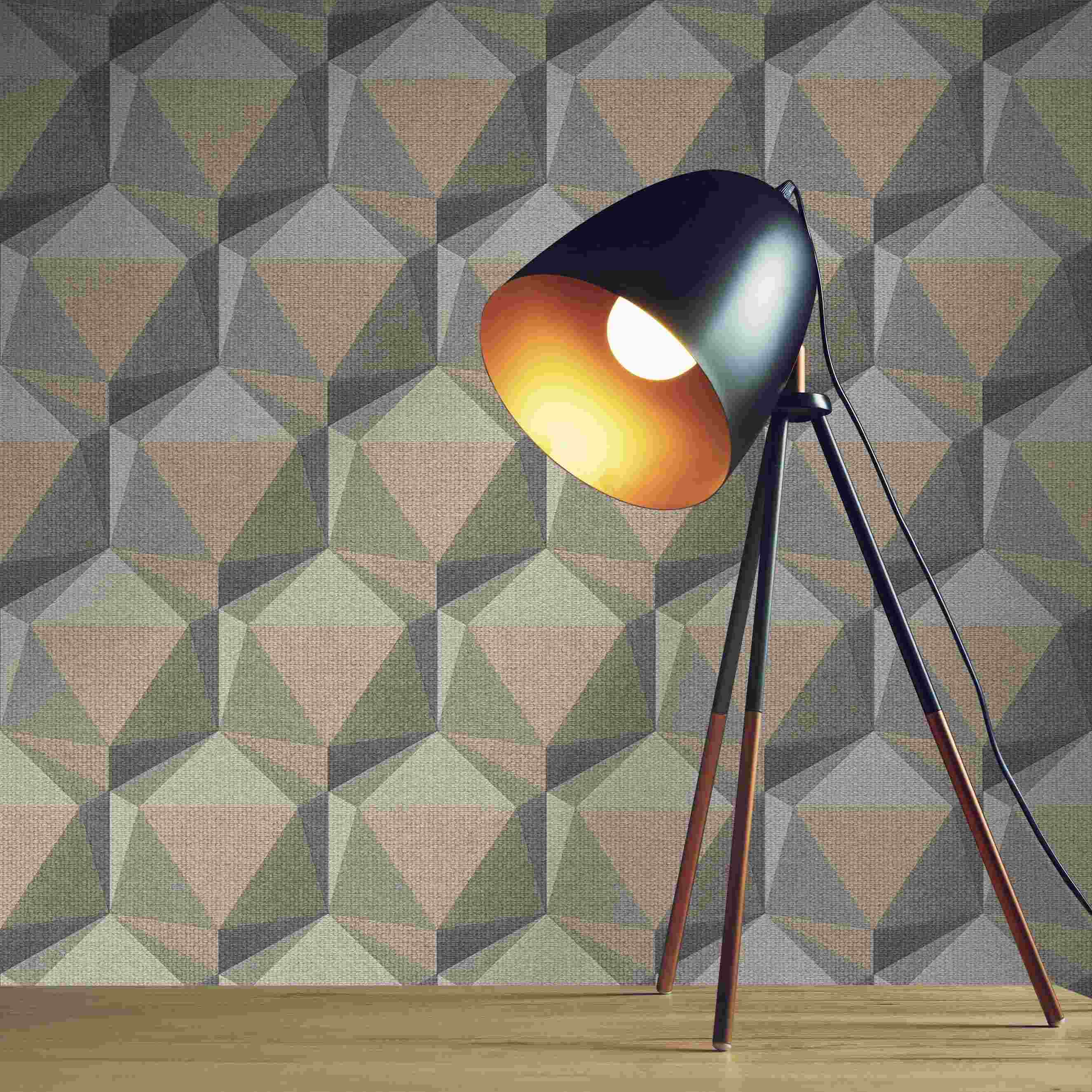 Tapete Meo Grafik M1-No.3999 Vlies Beige Grau Hexagon Tadessi 10.05 x 0.53 m