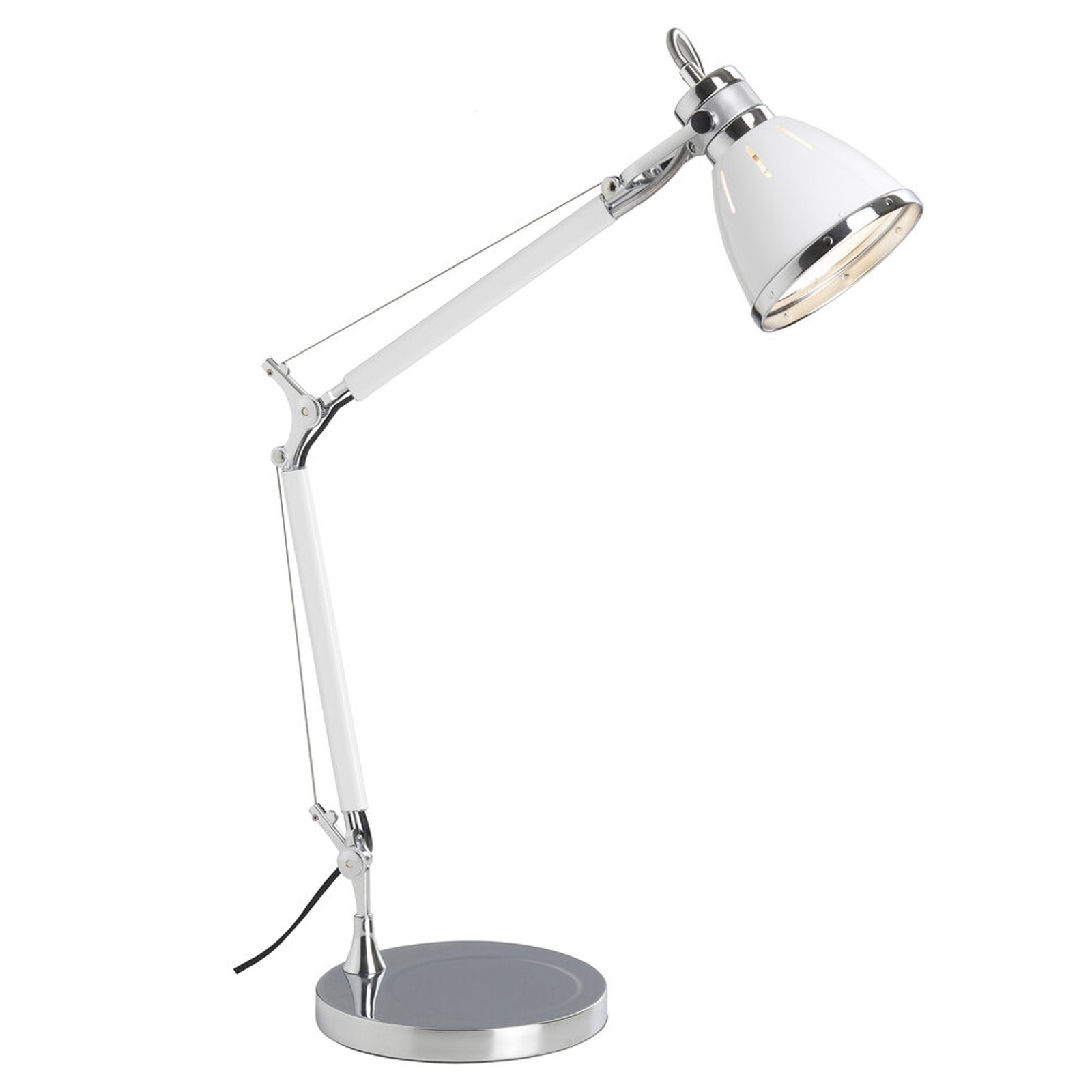 Tischleuchte 47.5 x 50 x 21 cm Metallic Metall Tischlampe Kegel Basic Harmonisch