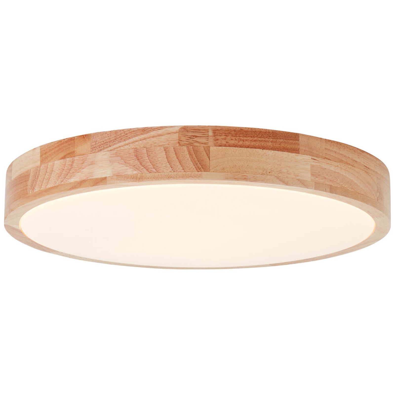 LED Deckenleuchte 8 x 39 cm Braun Holz Deckenlampe Natürlich Boho Lichtfarbe: Warmweiß Harmonisch