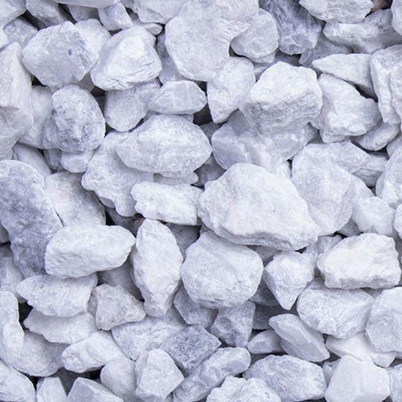 Grava nórdica de 8 a 16 mm, gravilla premium, calcita, piedra natural, blanca, piedras de jardín, grava, GSH