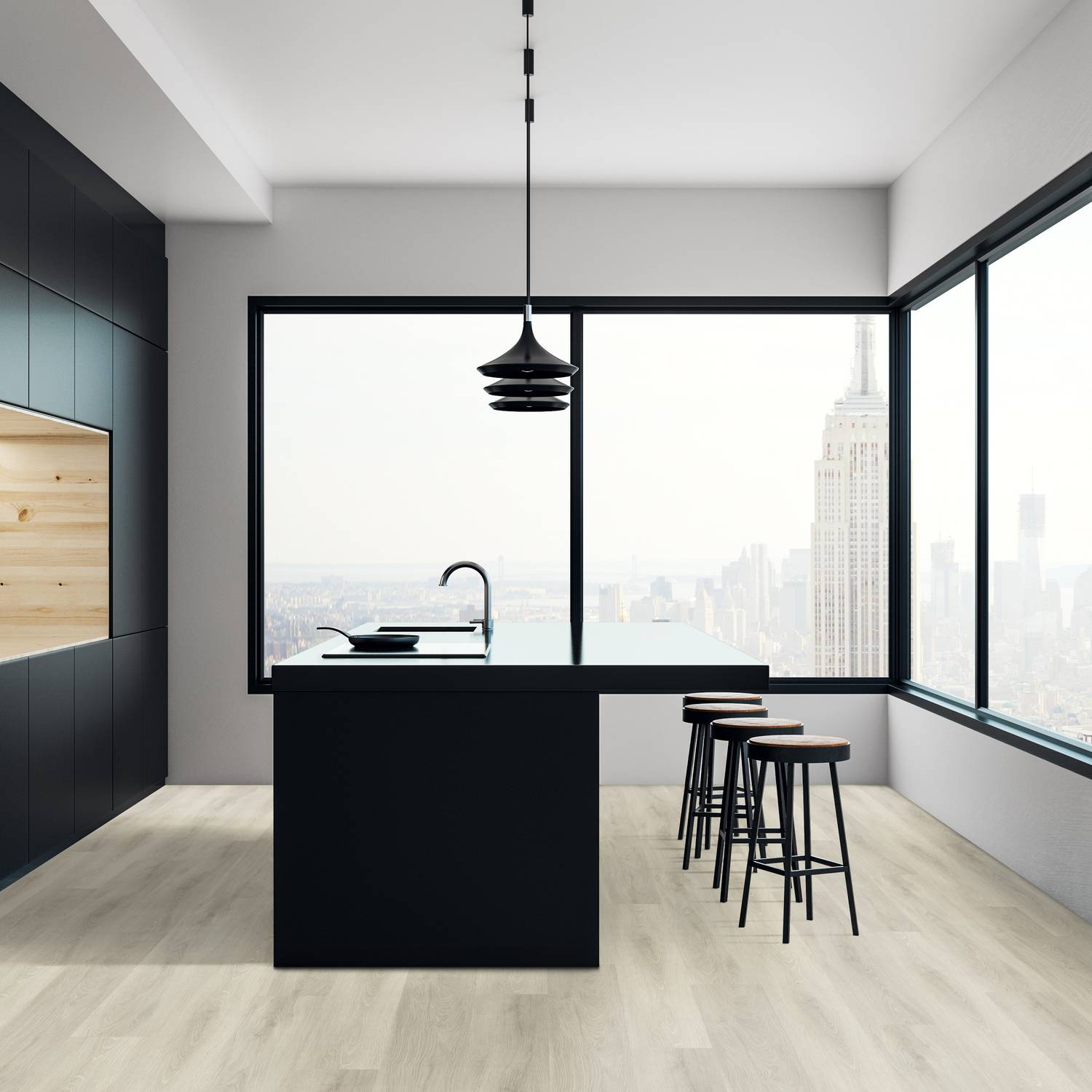 Check expert Sol vinyle PVC 2514E Breda 1520 x 238 x 2.5 mm parquet à coller Parquet