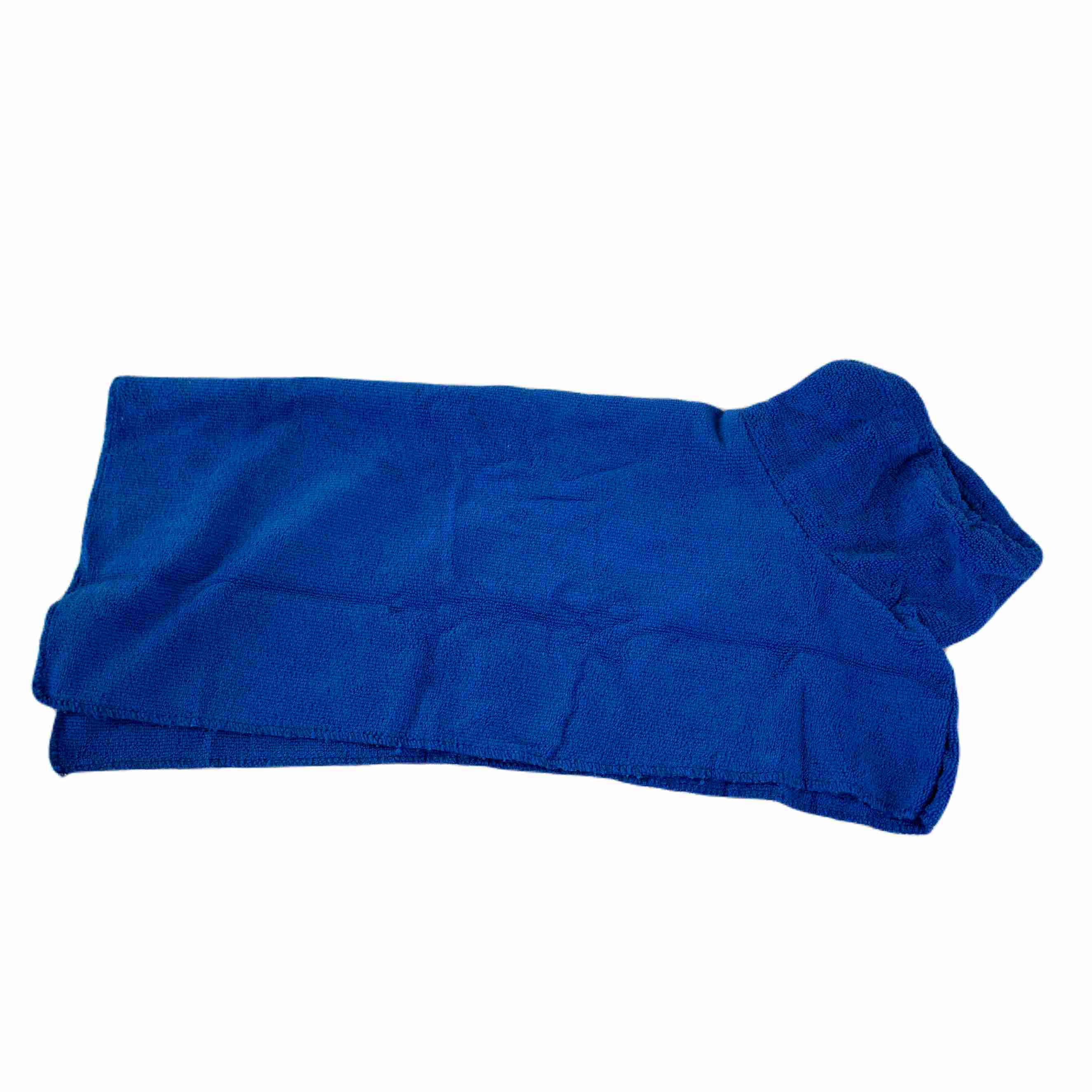 Bademantel für Hunde | Blau | versch. Größen | Zugband am Kragen | saugfähiges Mikrofaser