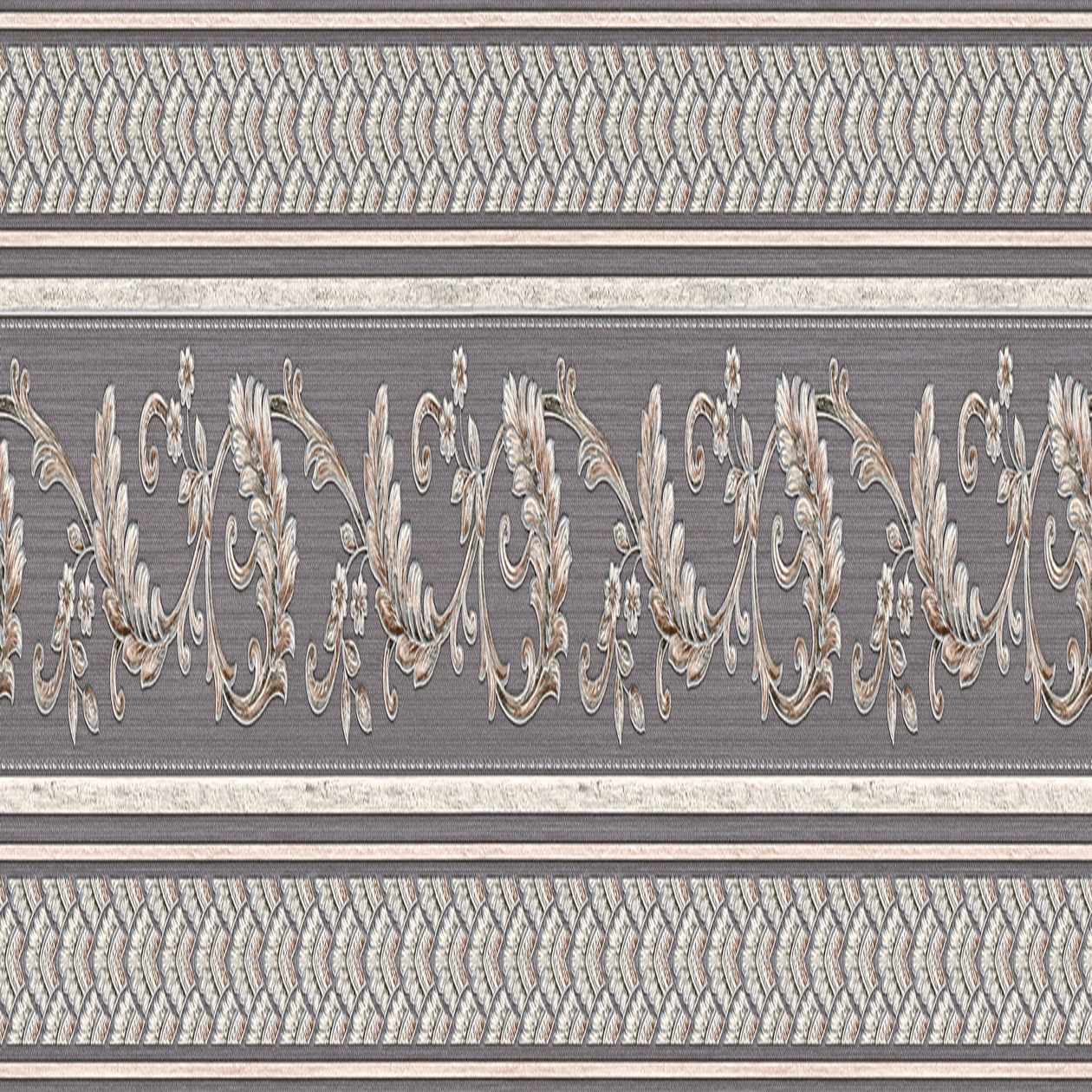 A.S. Creation | Only Borders 10 | 367311 | Vliestapete | Barock | 0.17 x 5 m | Grau
