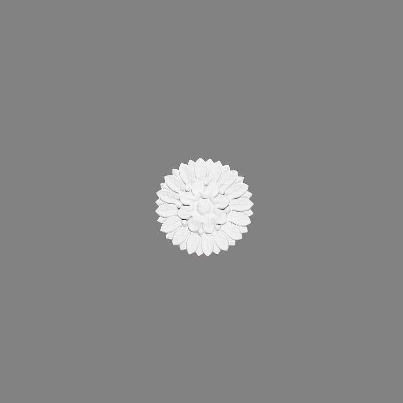 Stuckrosette B3002 155 x 30 x 155 mm Deckenrosette Weiß überstreichbar Stuckrosette Profoam Mardom