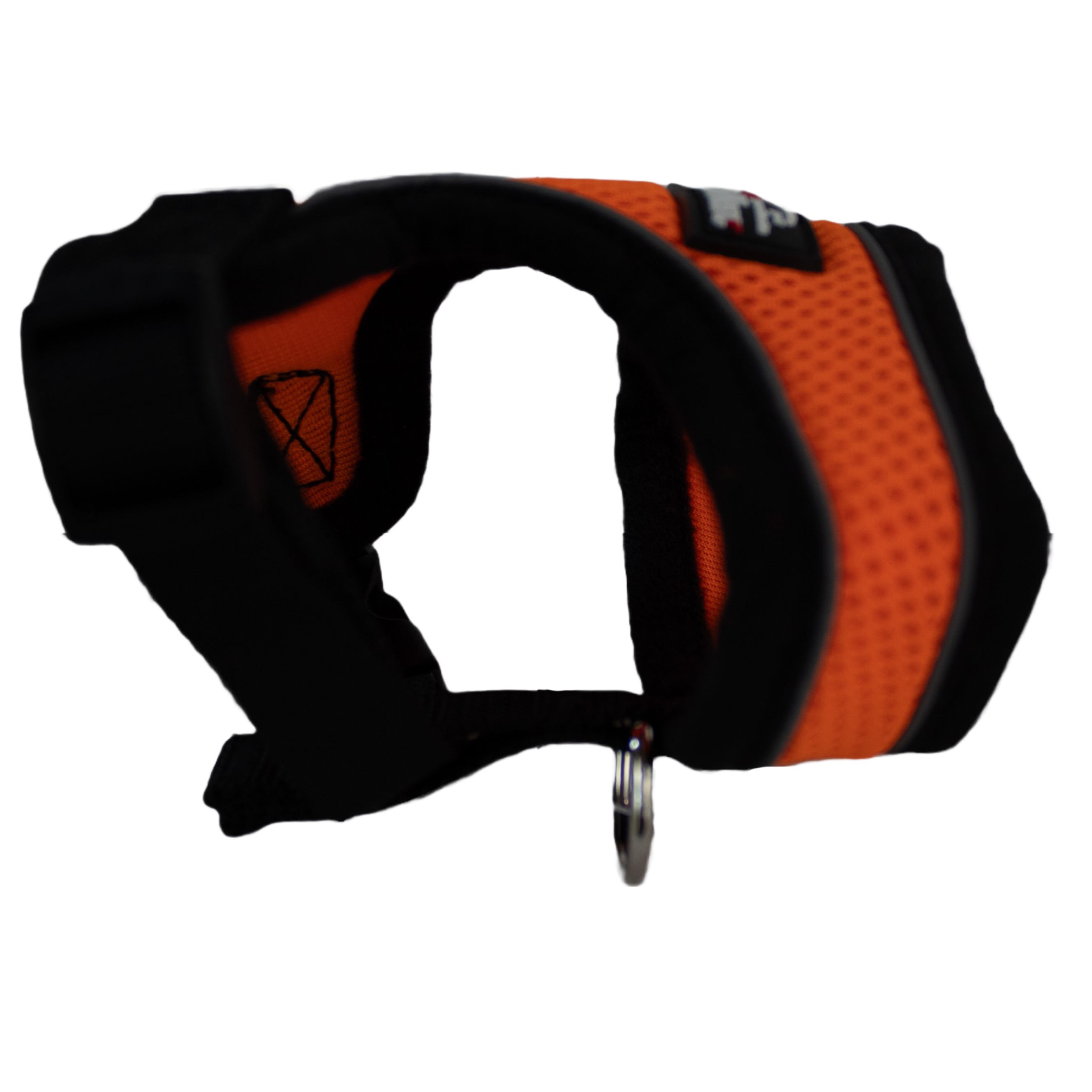 Finnero | Hundegeschirr Light | Orange | Reflektierend | Mesh | einfach verstellb. | versch. Größen