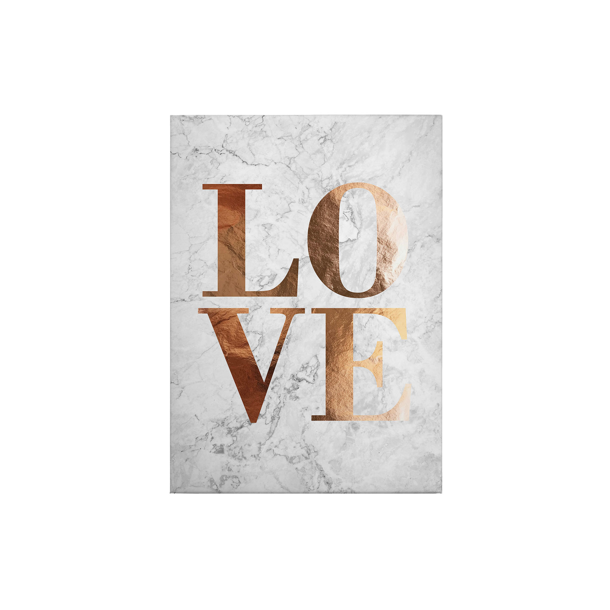 Tadessi Leinwandbild Zitate und Sprüche - 70 x 50 cm - M1-No.50391 - Keilrahmen in Weiß Gold