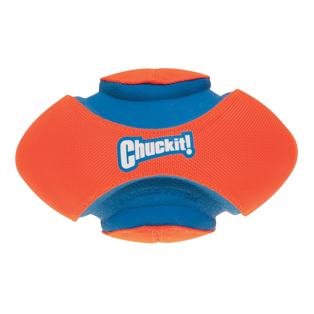 Hundespielzeug | Apportieren | Rugby | Wasser | Blau | Orange | 13.2x17.5x20 cm