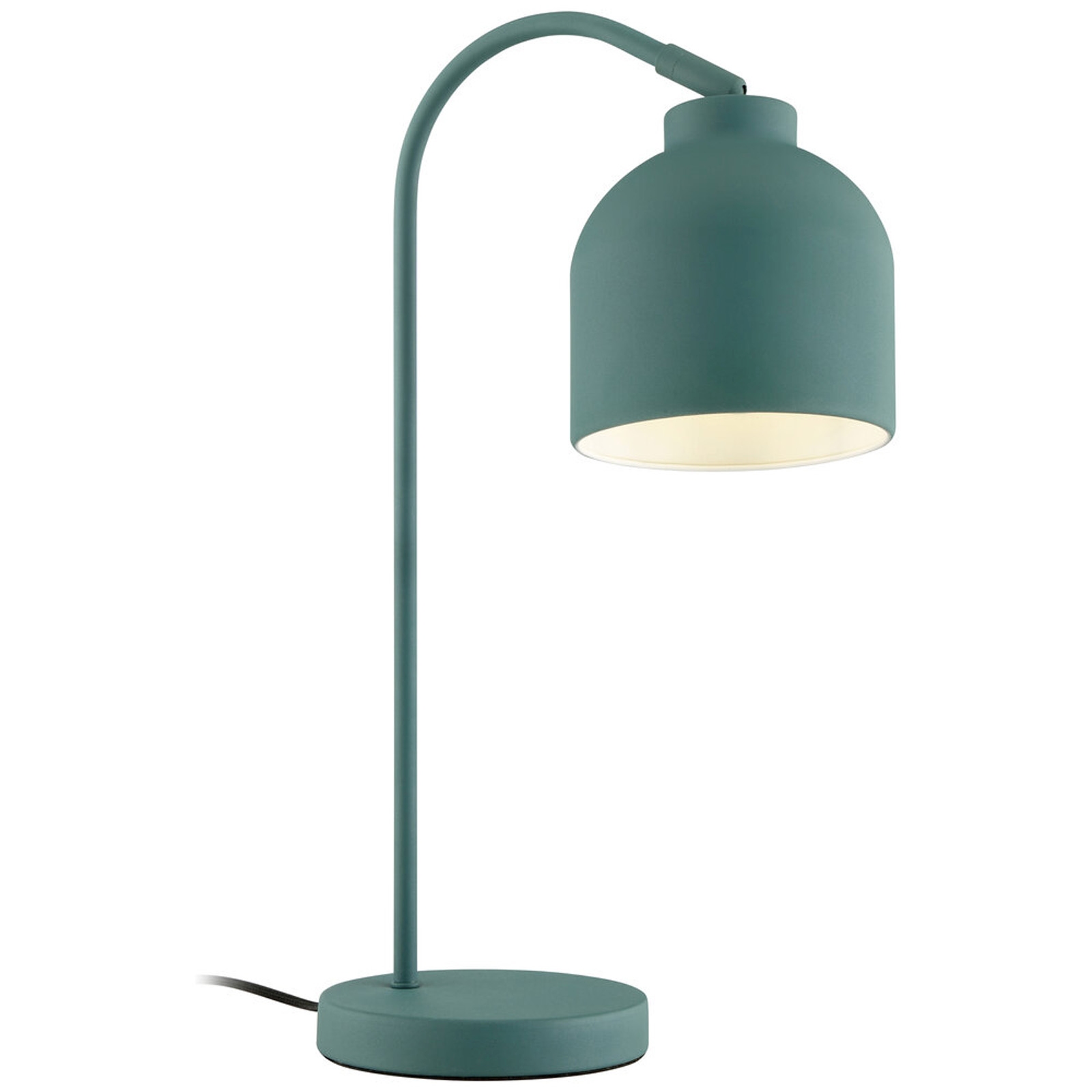 Tischleuchte 50 x 29 x 16 cm Grün Metall Tischlampe Kegel Skandi Retro Harmonisch