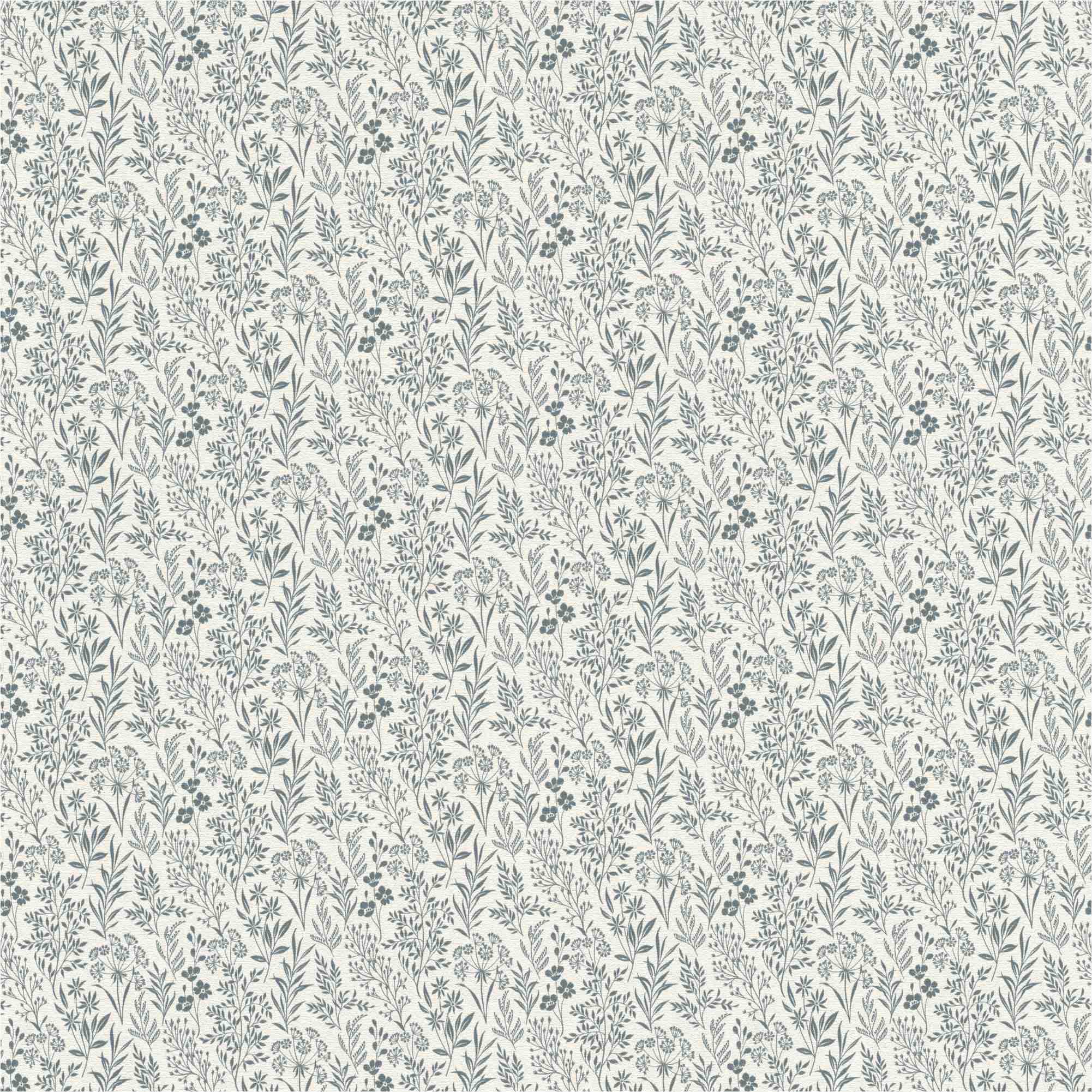 Vliestapete 709360 Blumen und Blätter Floral Blau Farm Living Rasch