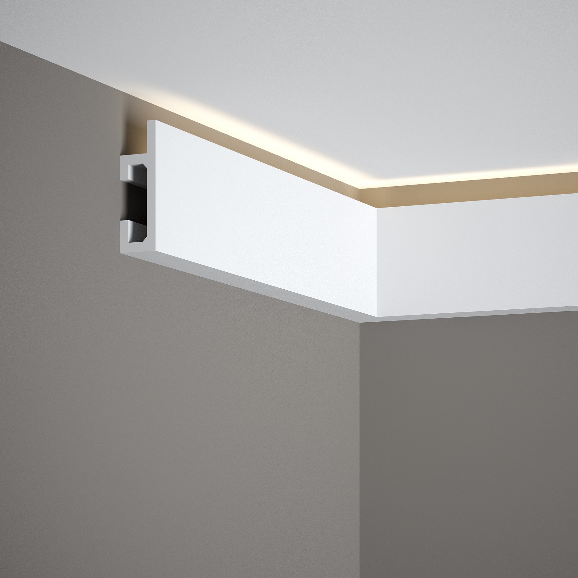 PROVISTON | Sockelleiste "RM019" | 25 x 80 x 2000 mm | Weiß | Fußleiste | Kabelkanal | Hochwertig