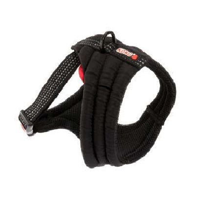 KONG | Hundegeschirr | Comfort harness L Black | mit Memory-Foam | Reflektierende Streifen