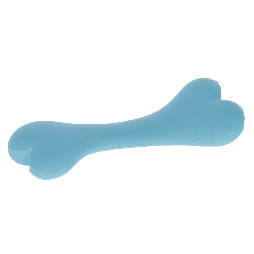 Hundespielzeug | Knochen aus Vollgummi | blau | 17cm