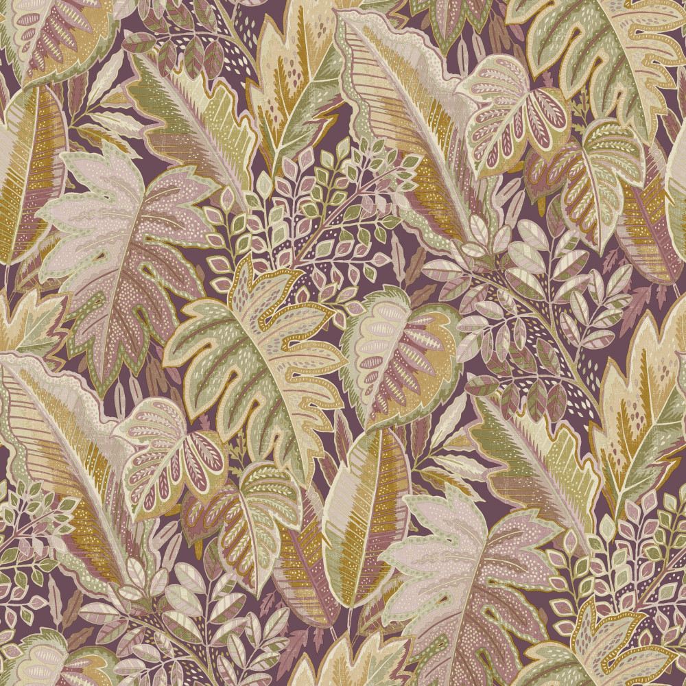 Grandeco | Ciara | A58401 | Intissé Papier peint | Jungle | 10.05 x 0.53 m | Coloré