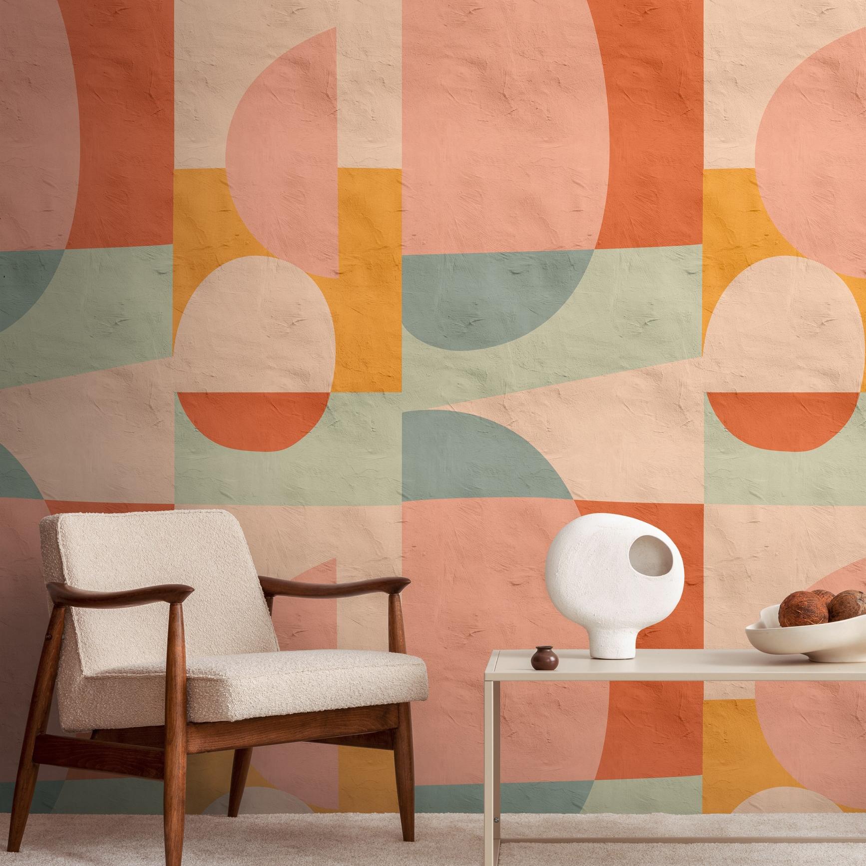 A.S. Creation Fototapete The Wall III 398581 Ein Motiv pro Rolle Abstrakt Pink Orange