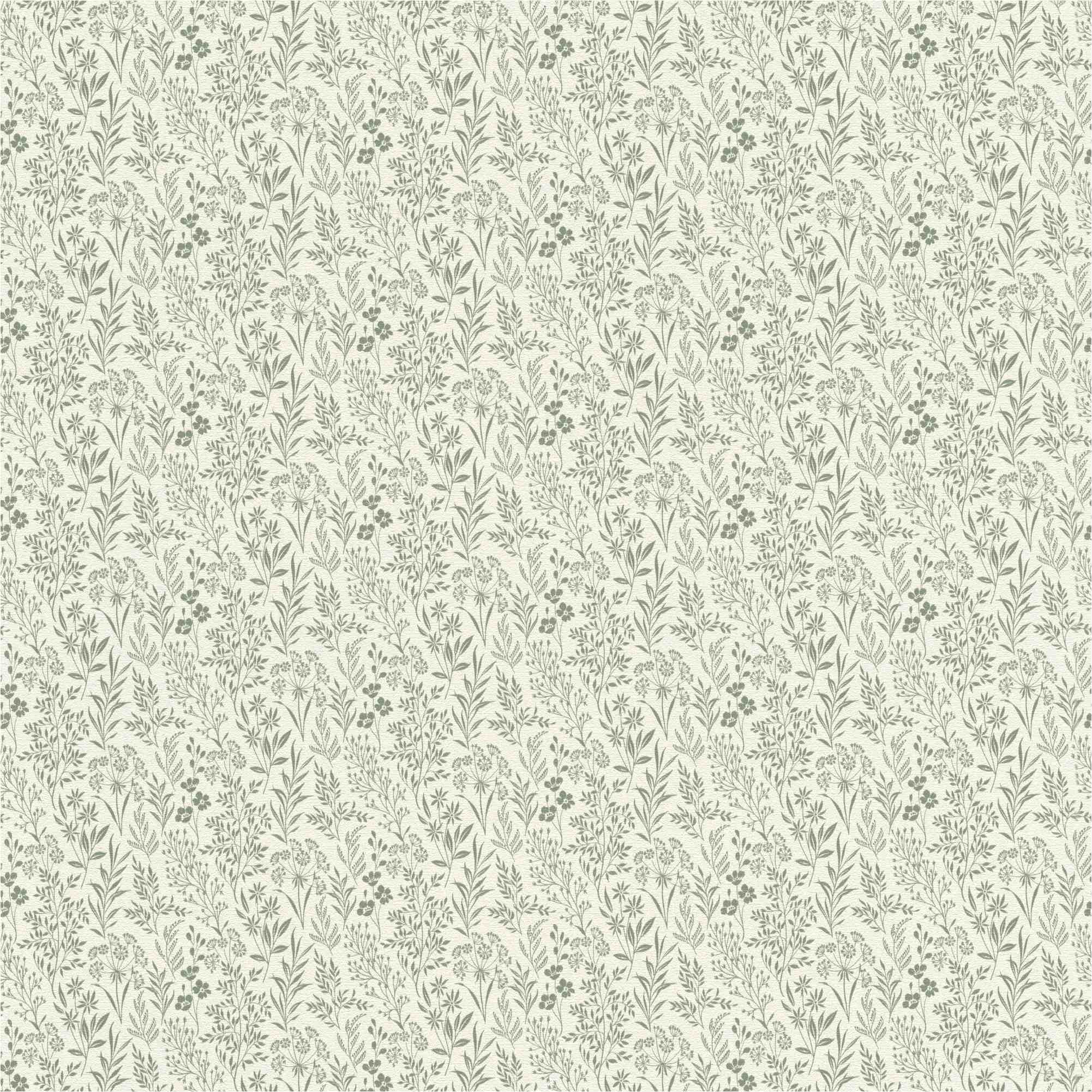 Vliestapete 709353 Blumen und Blätter Floral Grün Farm Living Rasch