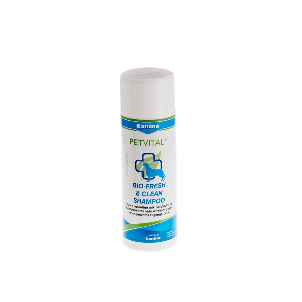 Canina | PETVITAL | Bio Fresh & Clean Shampoo | gegen Eigengerüche | 200 ml | Pflege & Hygiene