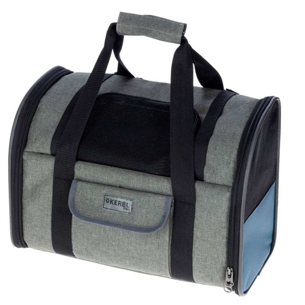Coperani | Hundetragerucksack | Grau Blau | Stufenlos verstellbar | Verstärke Bodenplatte