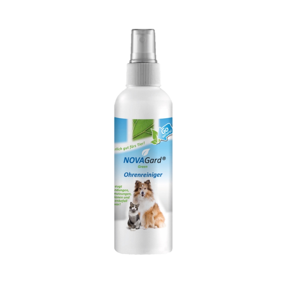 Canina | NovaGard Green | Ohrenreiniger | Pflege & Hygiene | 200ml Spender | pflanzliche Wirkstoffe