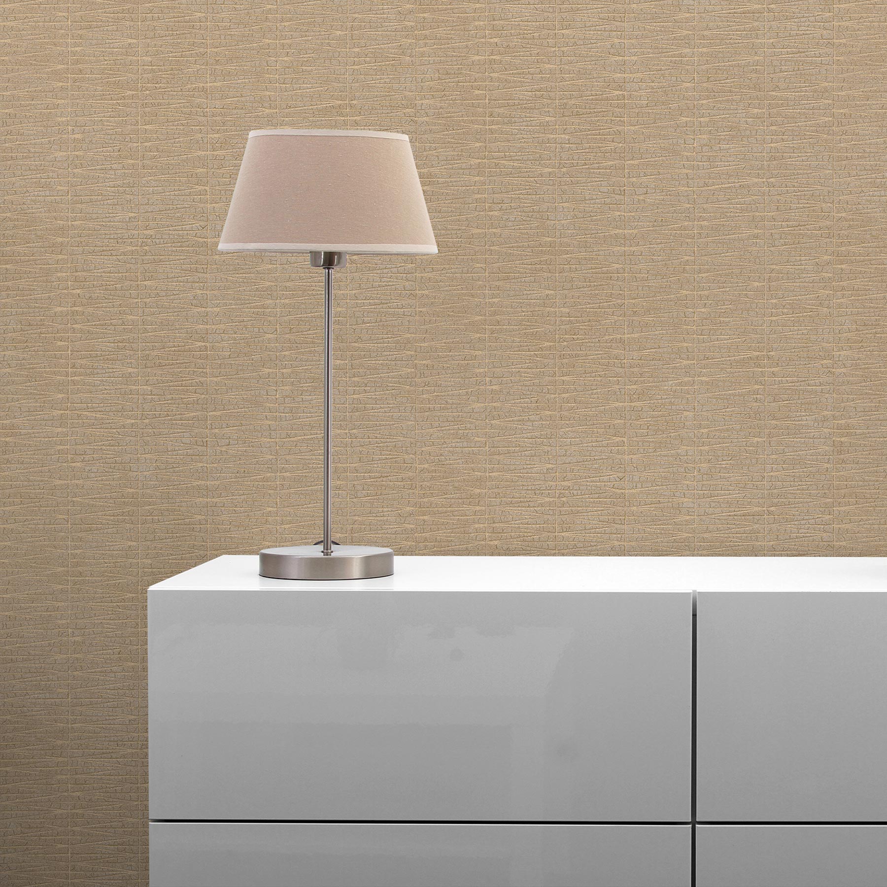 Tapete Vintage M1-No.1705 Vliestapete Metallic Braun Struktur Geometrisch