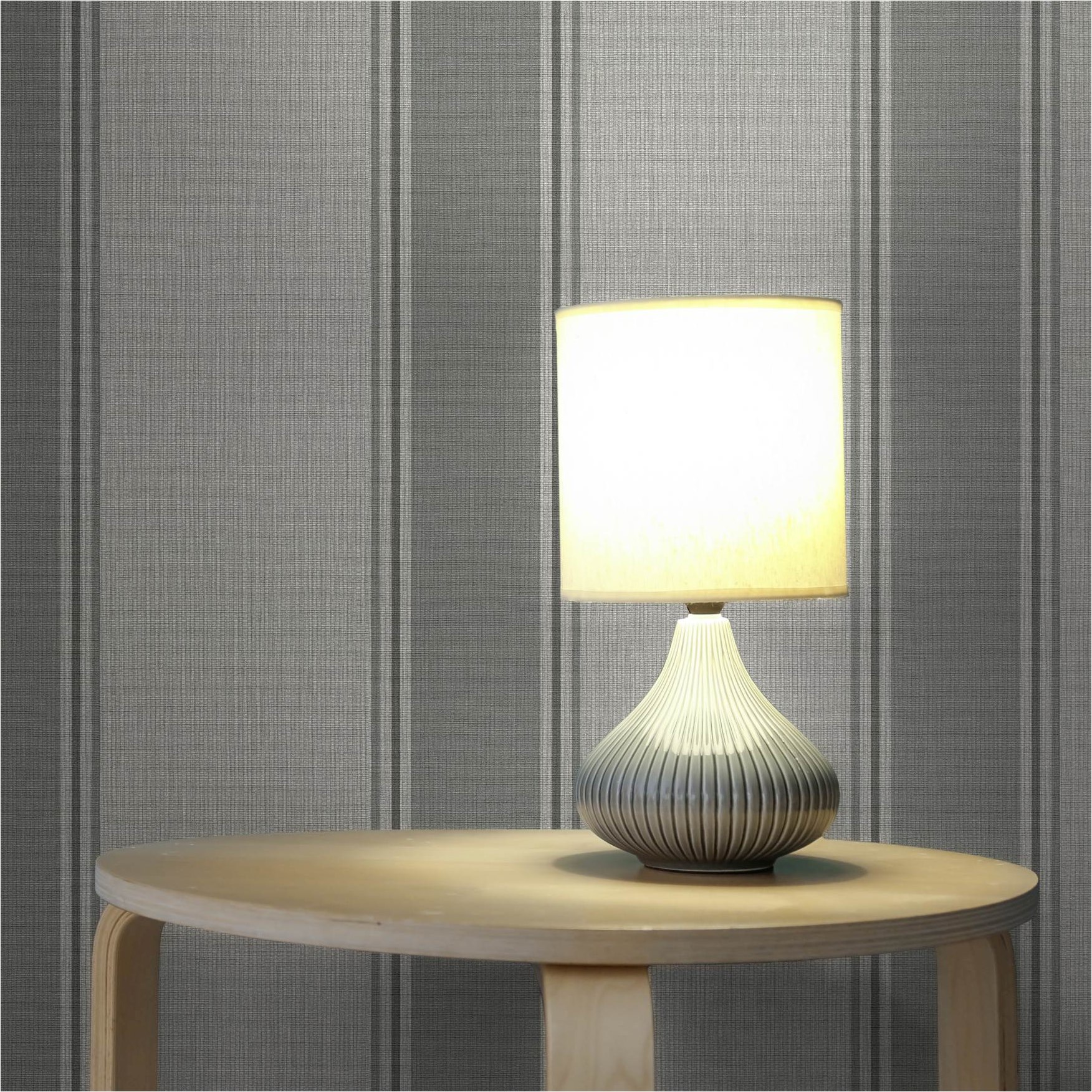 Tapete Landhaus M1-No.11821 | Vliestapete Streifen | Grau | Wohnzimmer | Schlafzimmer | Küche