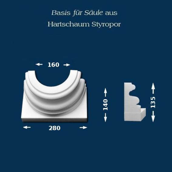 Säulenbasis "Wiesemann SB4" - unbeschichtet