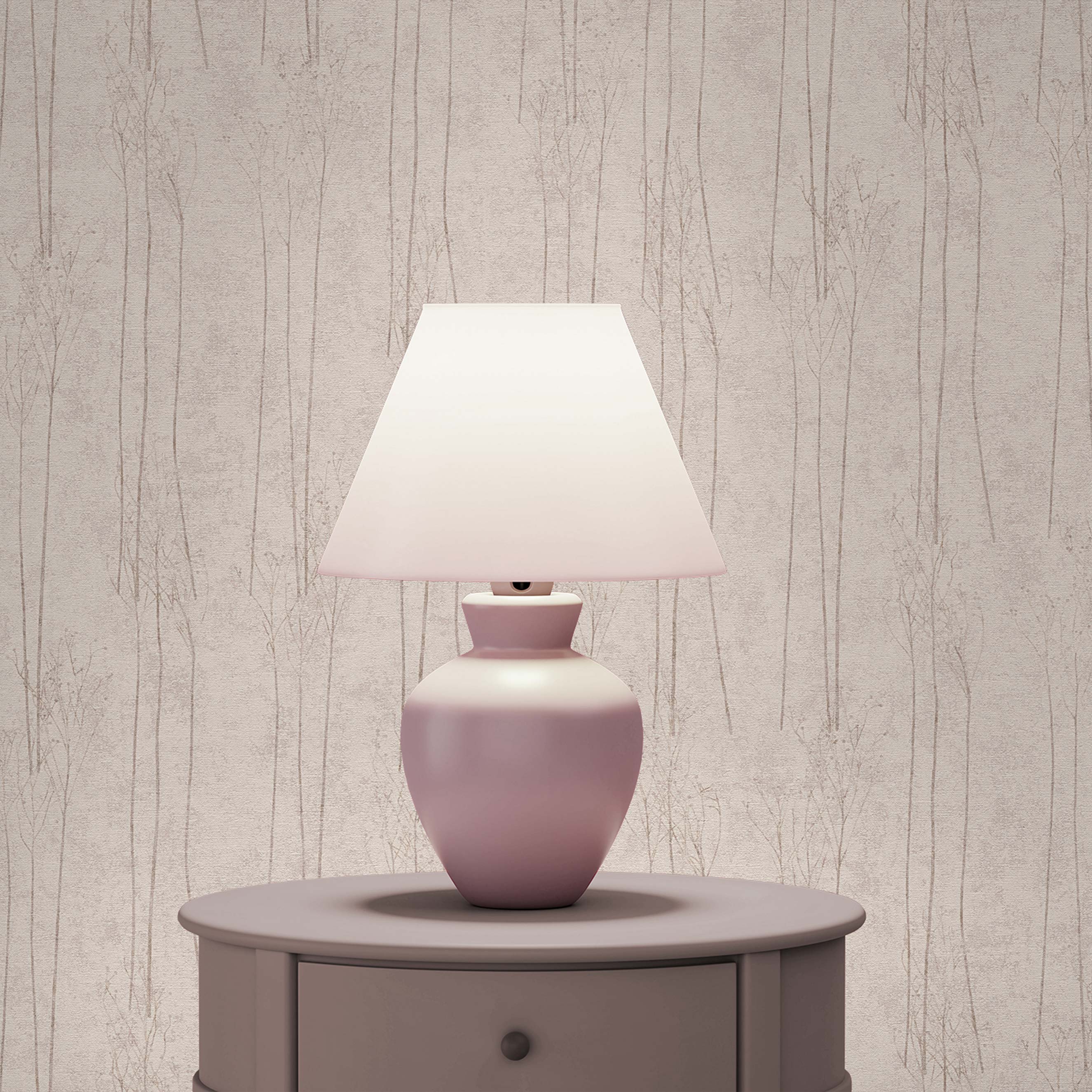 Tapete Bäume Blätter Aurora M1-No.1742 Vliestapete Grau Beige Wald