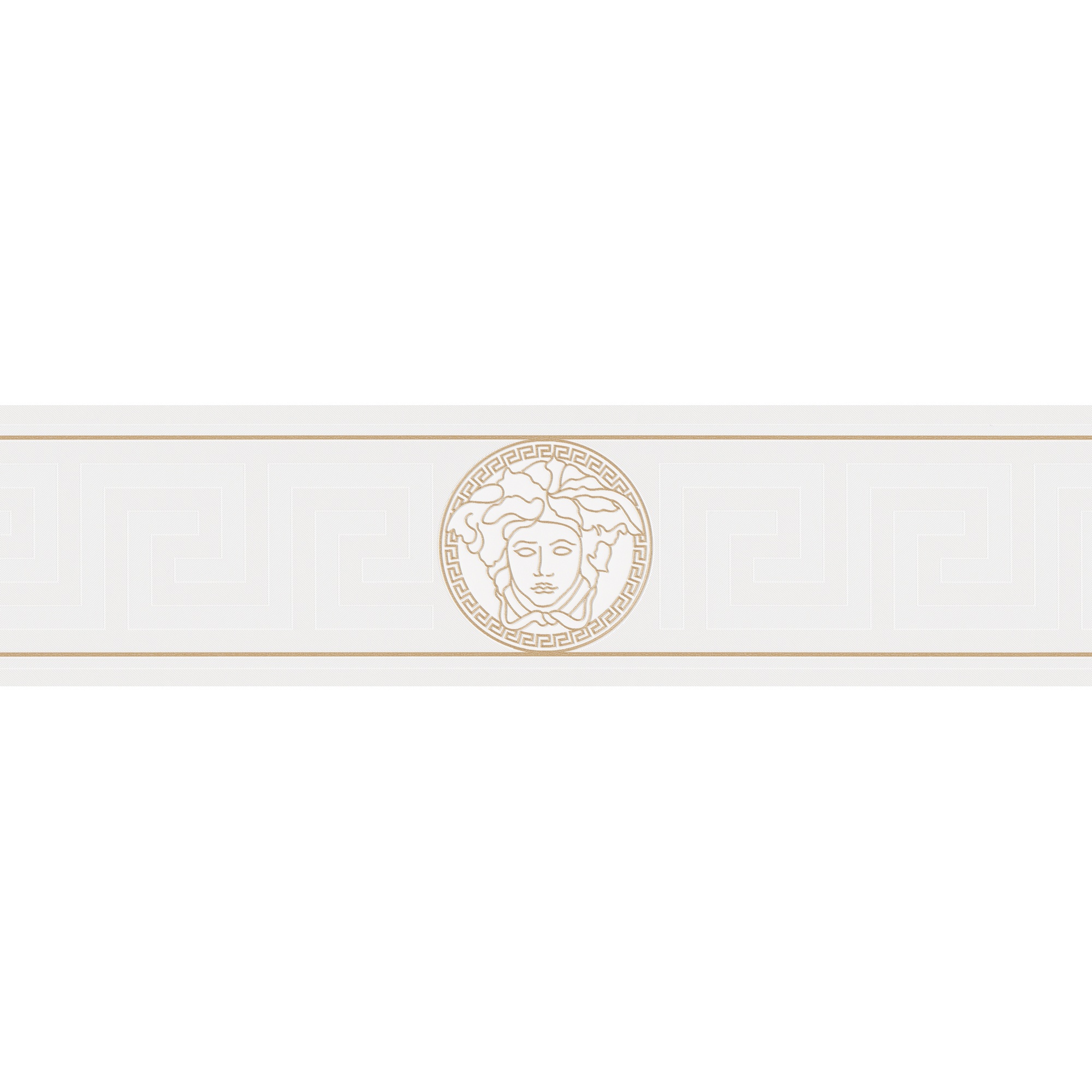 A.S. Creation | Versace 3 | 935223 | Vliesbordüre | Borte | 0.13 x 5 m | Silber