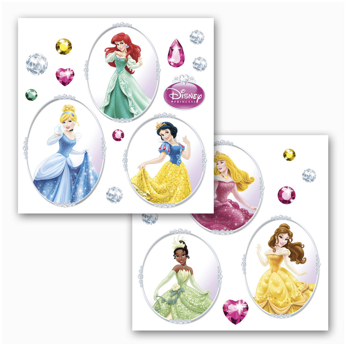 Komar Fenstersticker - Disney Window Princess - 31 x 31 cm - Fensteraufkleber - Kinderzimmer