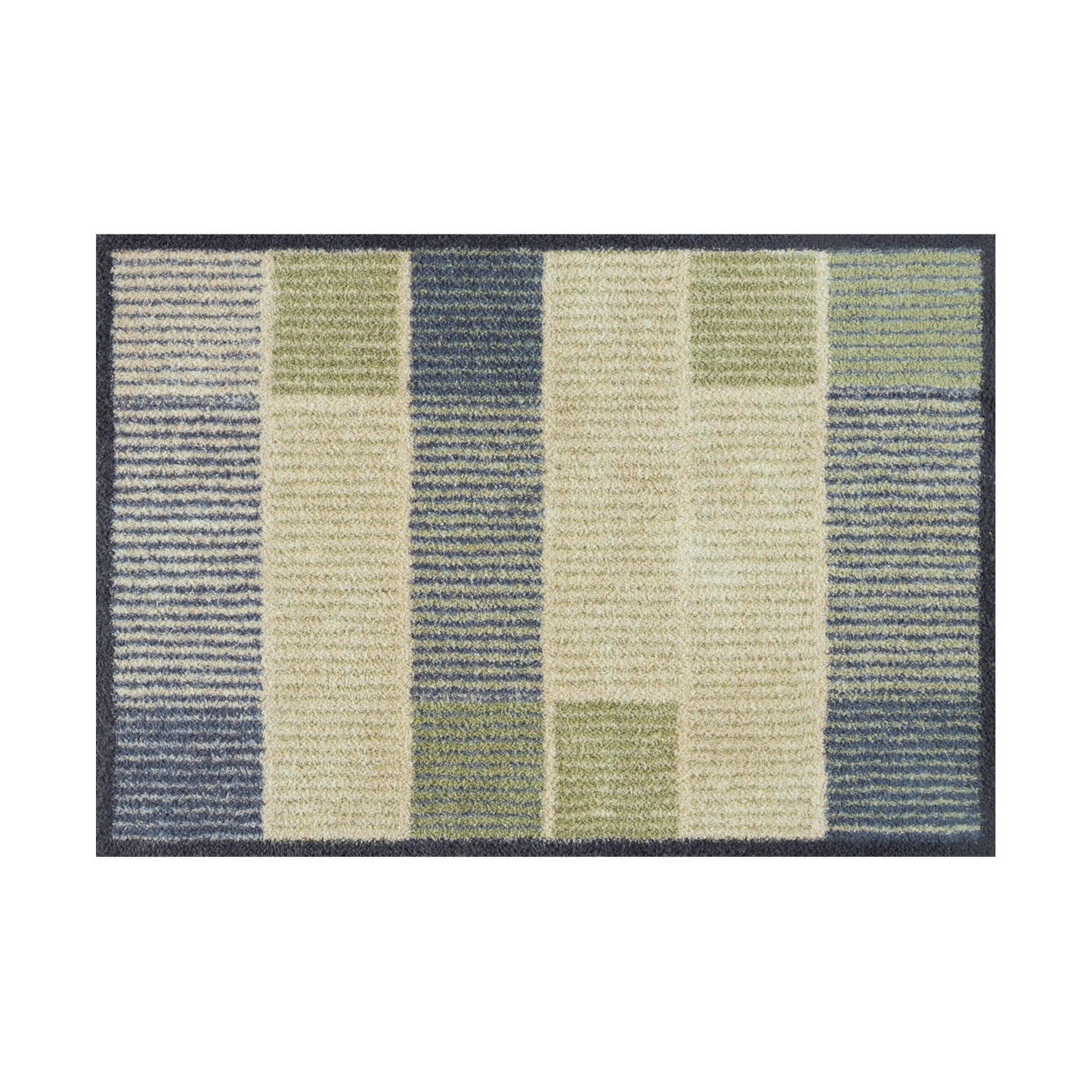 Fußmatte Strichkunst 85 x 60 cm Schmutzfangmatte waschbar Floornovo Natur Schmutzfang