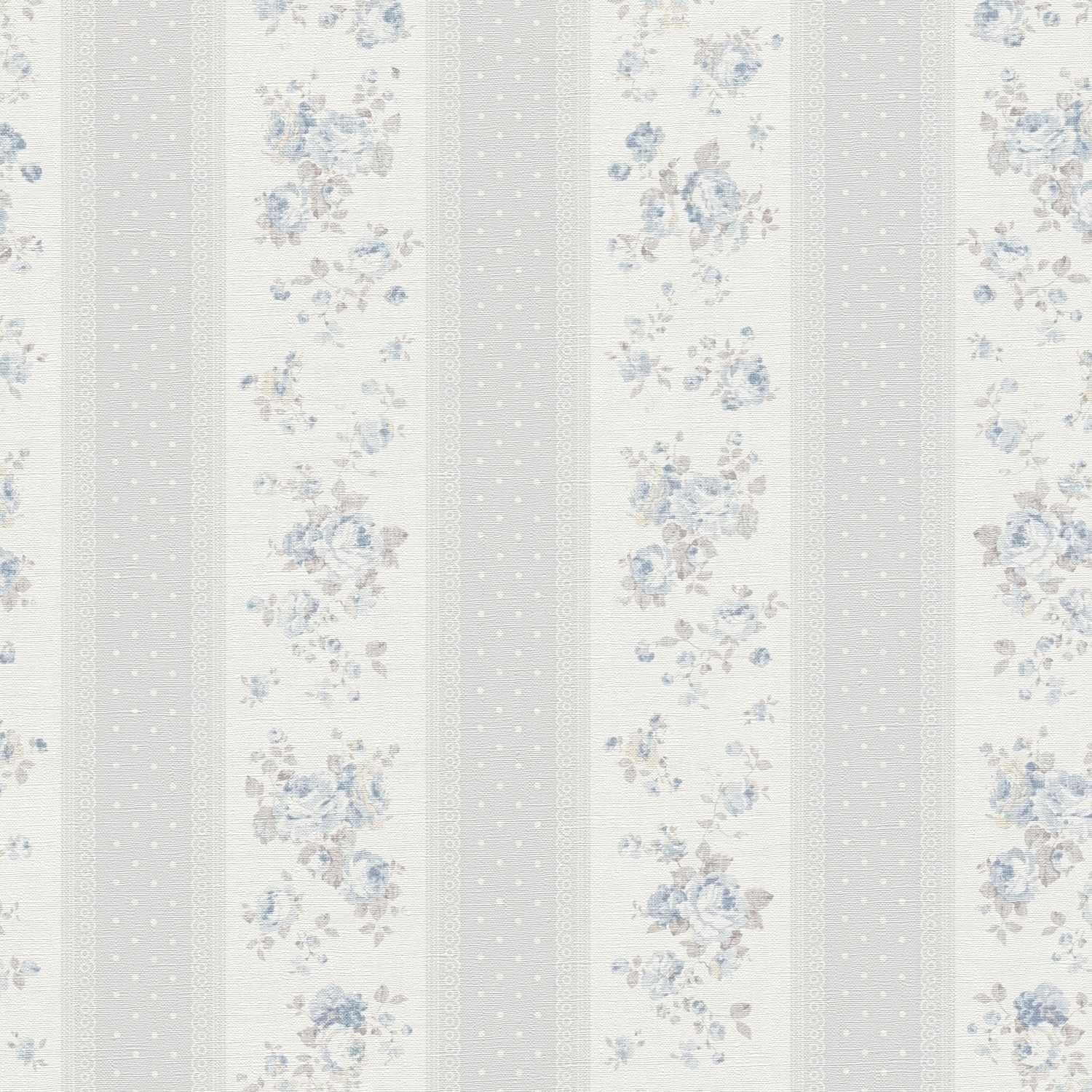 A.S. Creation | Maison Charme | 390693 | Vliestapete | Blumenoptik | 10.05 x 0.53 m | Grau