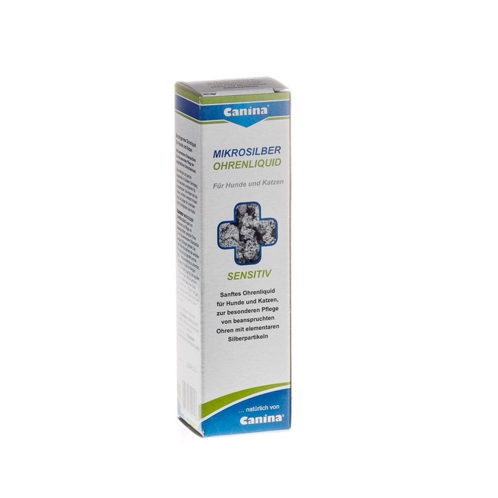 Canina | Mikrosilber Ohrenliquid | Pflege & Hygiene |50 ml | Reinigung Ohren | Mikroflora