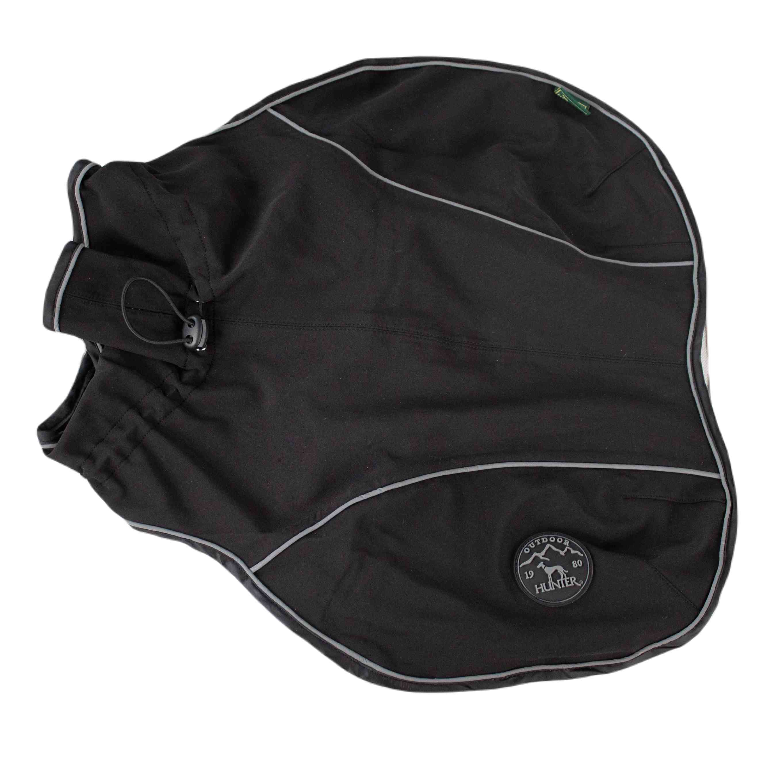Hunter | Hundemantel Uppsala Softshell | Schwarz | versch. Größen | Fleece | Jacke für Hunde