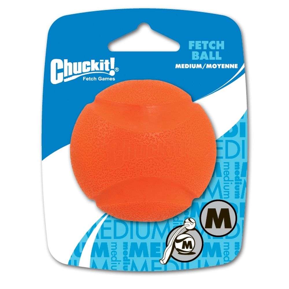 Hundespielzeug | Fetch Ball | Apportieren | Sichtbar | Orange | Blau | Kautschuk | Durchmesser:6 cm