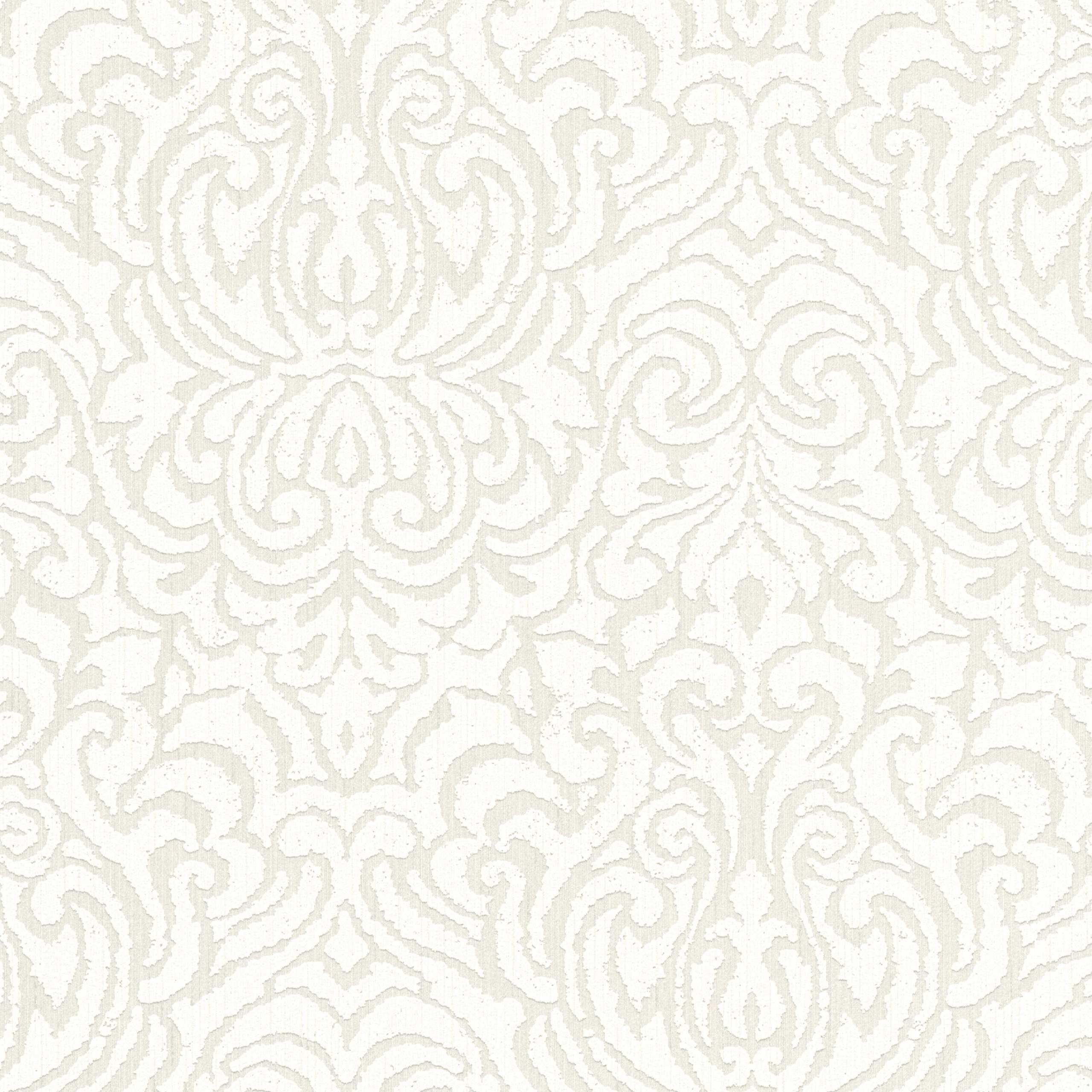 A.S. Creation | AP Tessuto II | 961935 | Vliestapete | Barock | 0.53 x 10.05 m | Creme