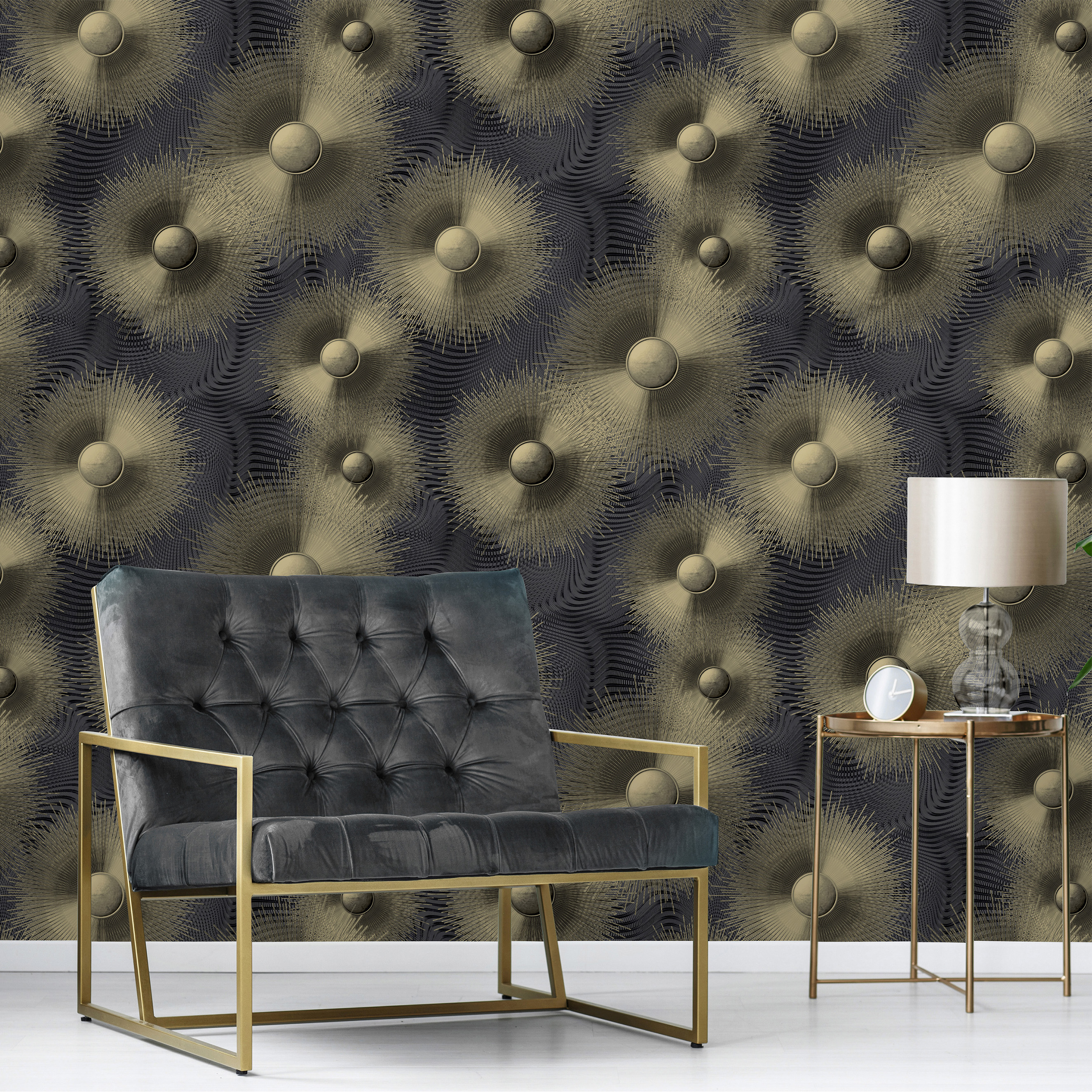Erismann Elle Decoration 2 | 1019115 | Vliestapete 3D Optik | 0.53 m x 10.05 m | Schwarz