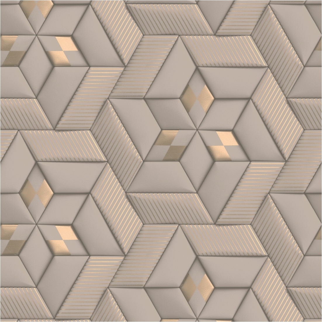 Fototapete 3D M1-No.11575 | Vliestapete Grafik | Grau | Taupe | Wohnzimmer | Schlafzimmer | Küche