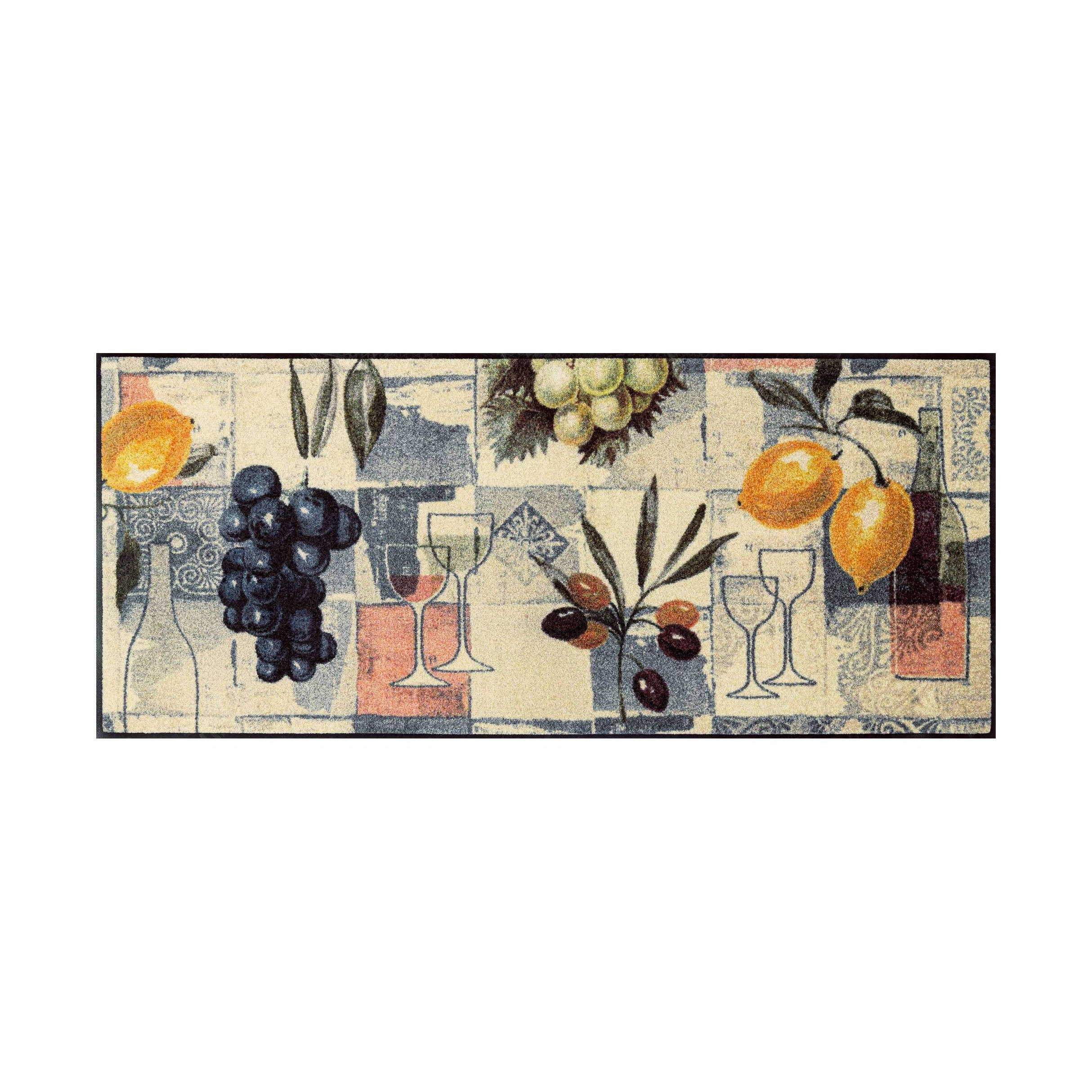 Fußmatte Mediterranea Schmutzfangmatte waschbar verschiedene Größen Floornovo Trend Design