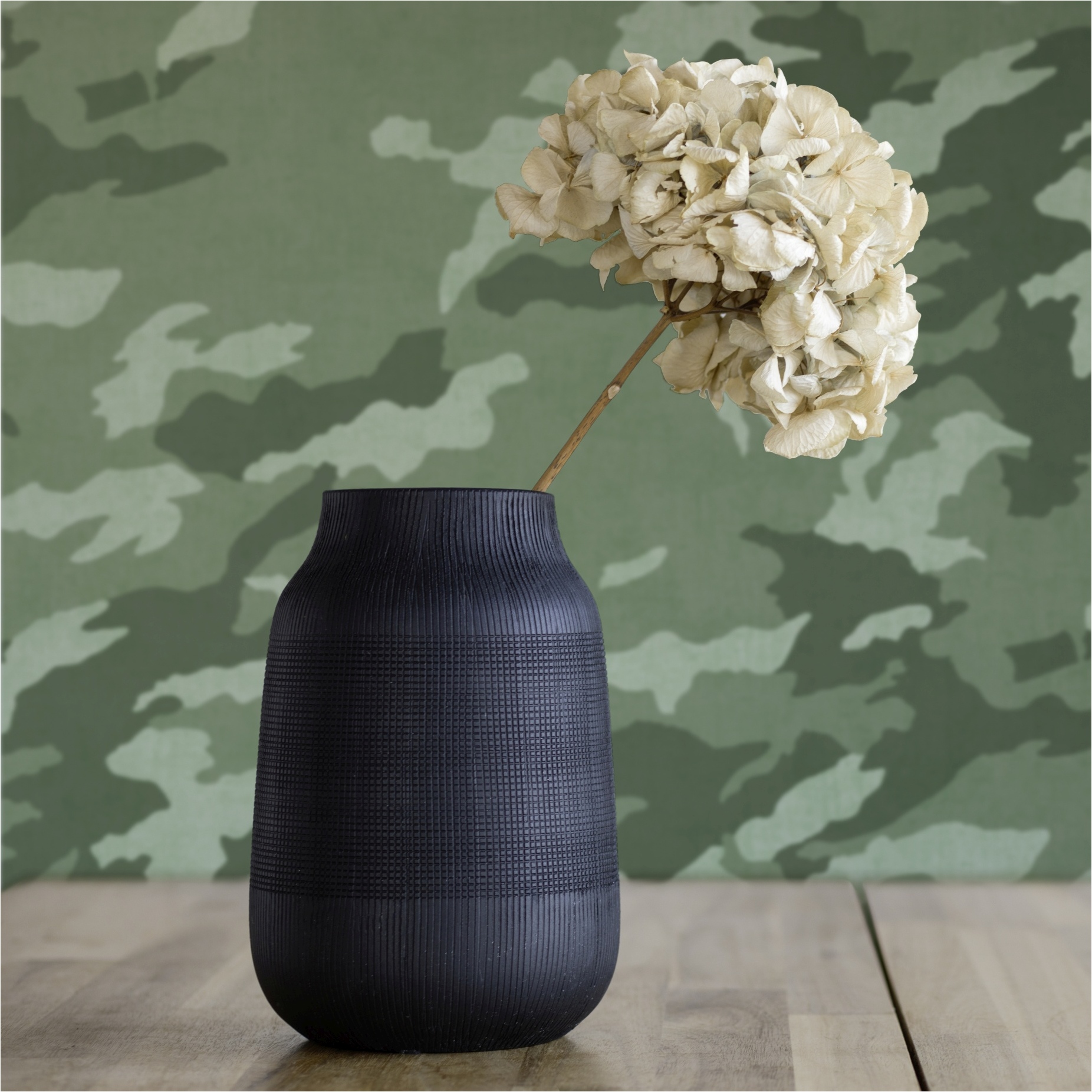 Tapete Tarnmuster M1-No.11918 | Vliestapete Camouflage | Grün | Jugendzimmer | Wohnzimmer | Küche