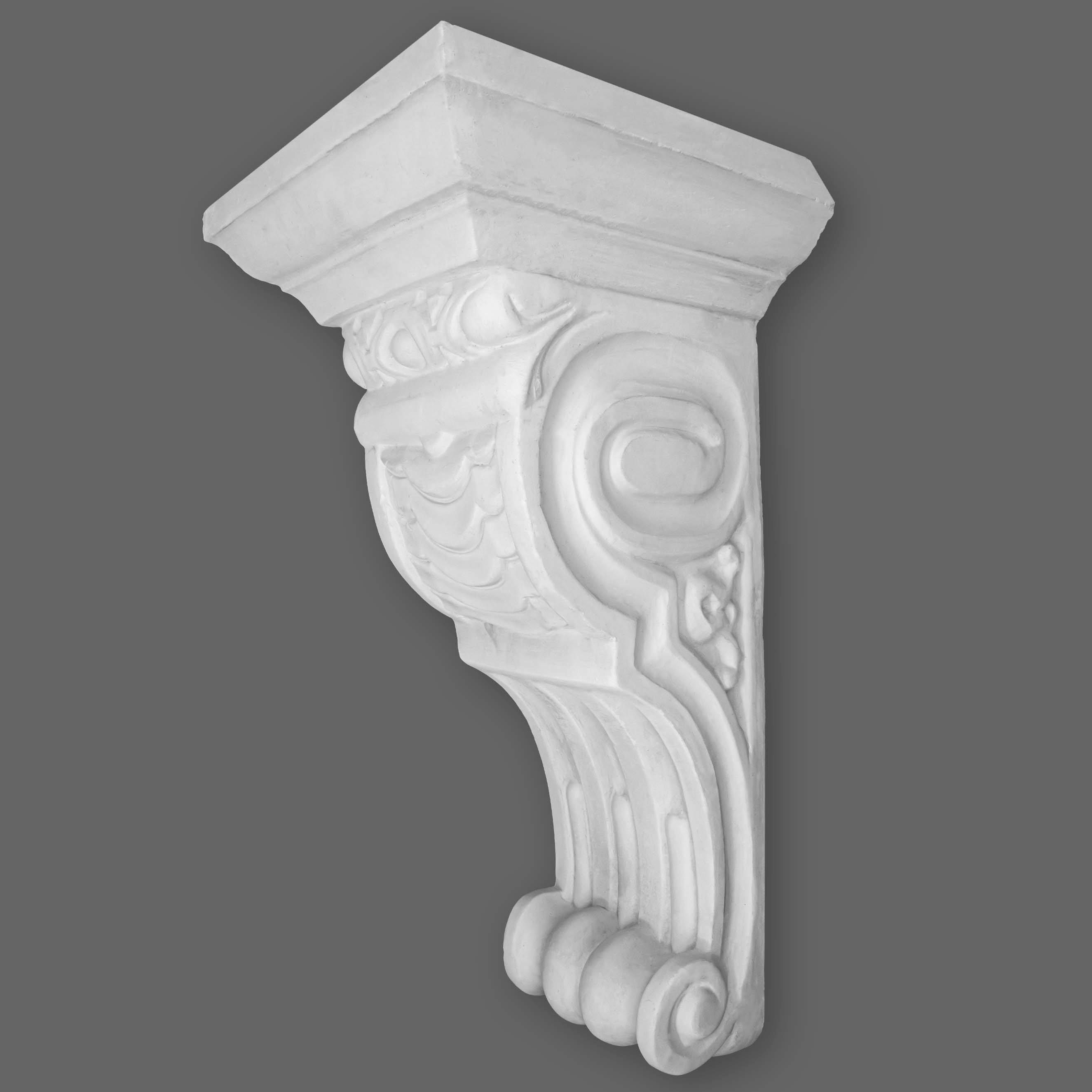 PROVISTON | Console en plâtre Lethbridge | Moulures décoratives en plâtre | 204 x 380 mm 