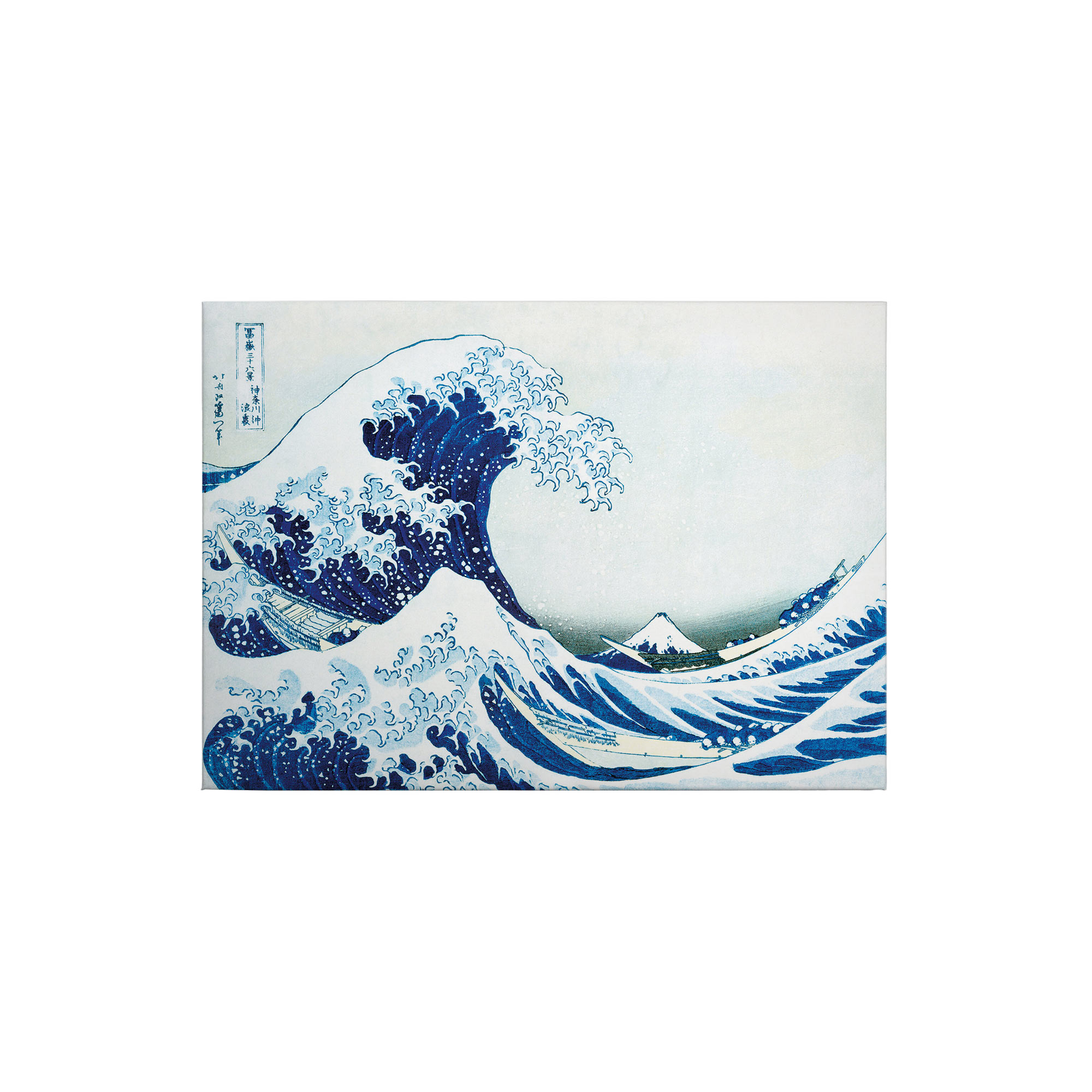 Tadessi Leinwandbild Abstrakt Welle - 50 x 70 cm - M1-No.50304 - Keilrahmen in Blau Weiß