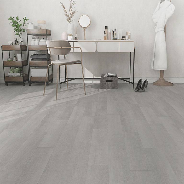 Check One Sol vinyle PVC 2075 Fläming 1220 x 229 x 5 mm Vinyle clipsable Parquet Chêne