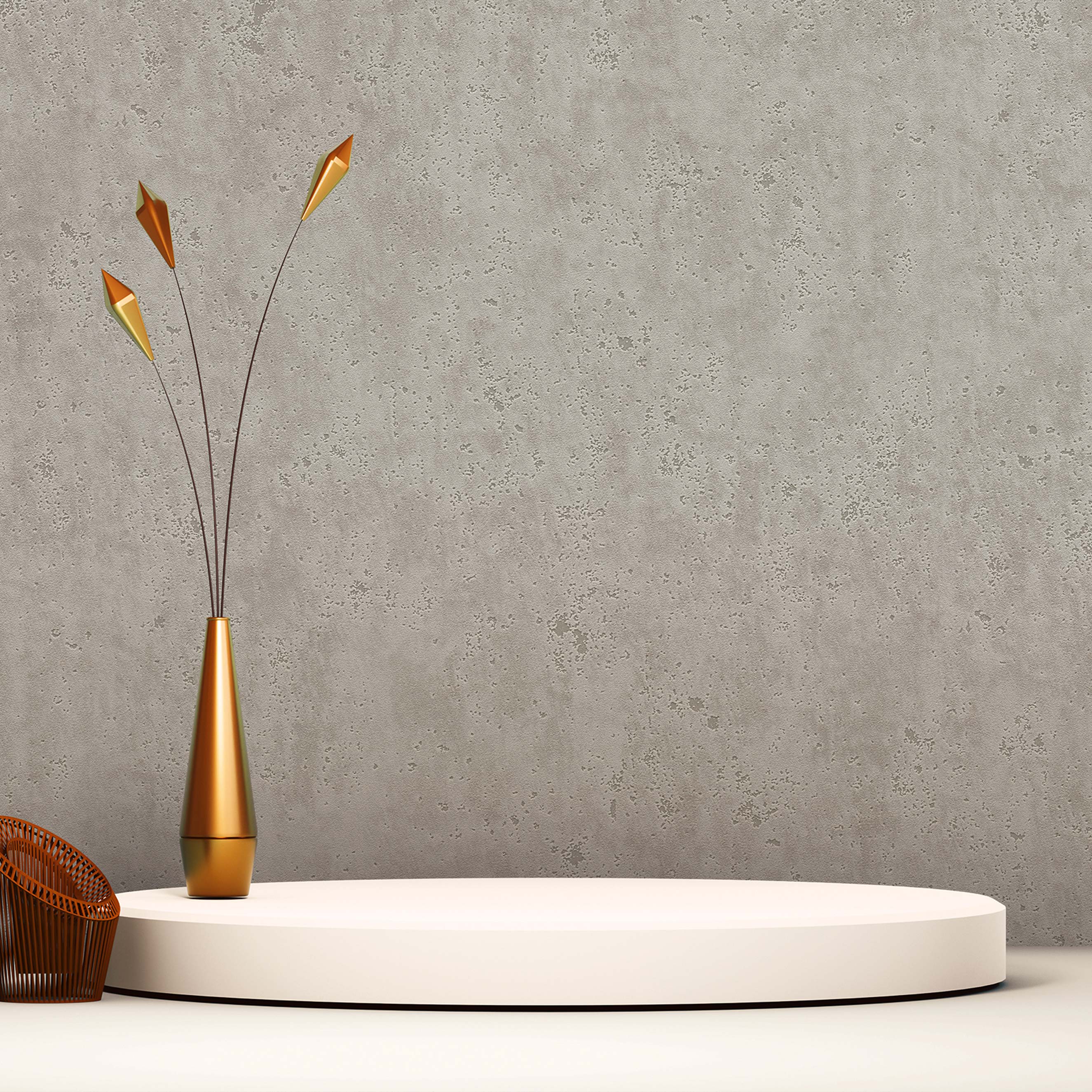 Tapete Beton Lauro M1-No.224 Vliestapete Grau Modern Betonoptik Betonwand
