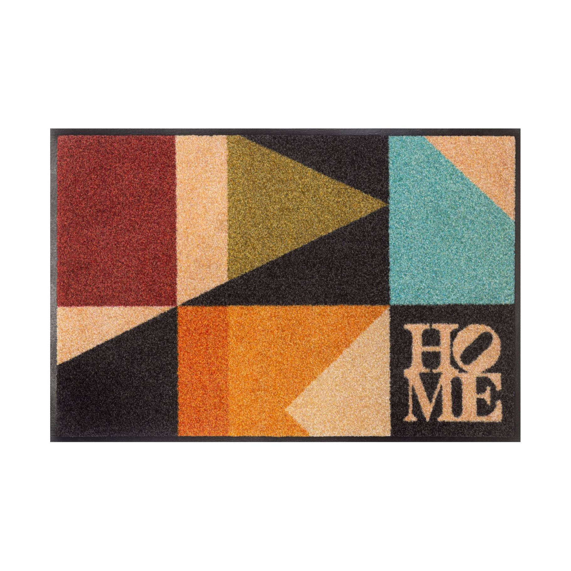Fußmatte Nostalgieform 75 x 50 cm Schmutzfangmatte waschbar Floornovo Trend Design