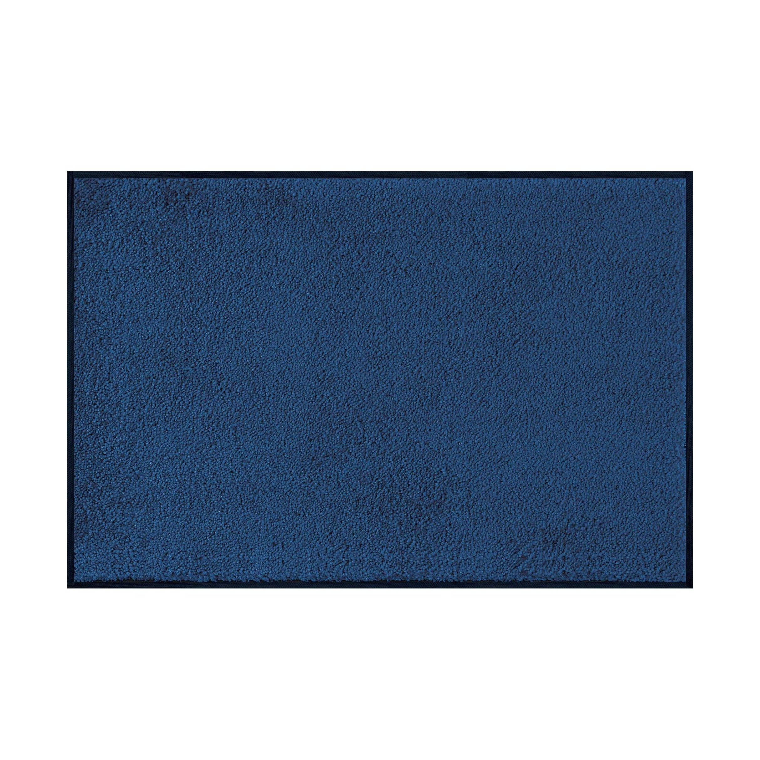 Fußmatte Ozeanblau Schmutzfangmatte waschbar verschiedene Größen Floornovo Classic Decor & Uni Color