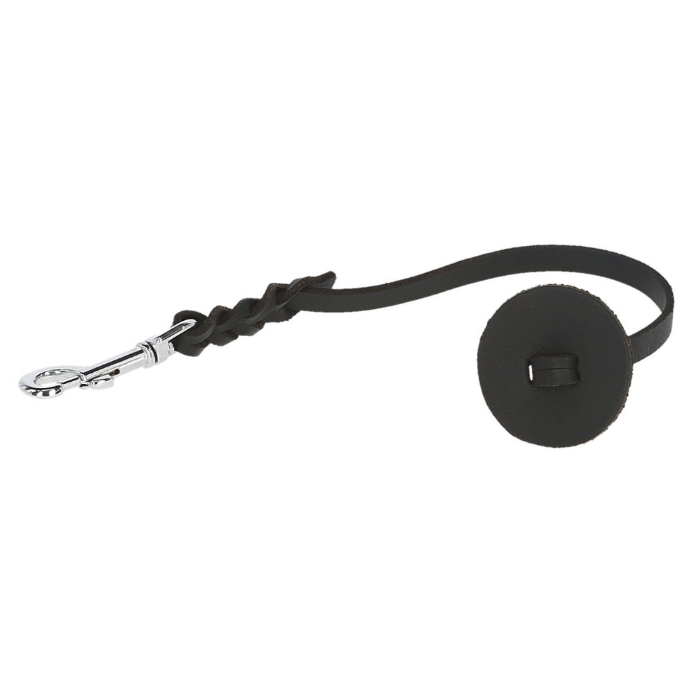 Hundeleine | Kurzführer aus Leder | mit Stopper | 45cm