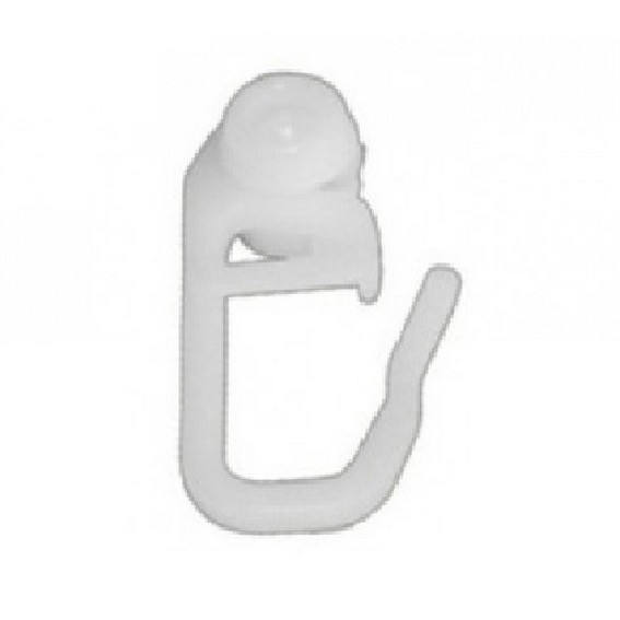 Faltenhaken mit Rollring für Gardinenschiene / Vorhangschiene