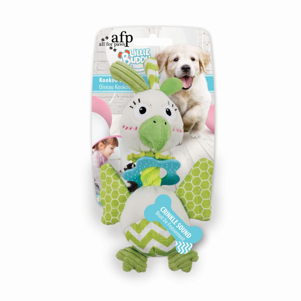 AFP | Hunde Kuscheltier | Stofftier  | Kleiner Freund | Kookoo Vogel | Länge:25 cm
