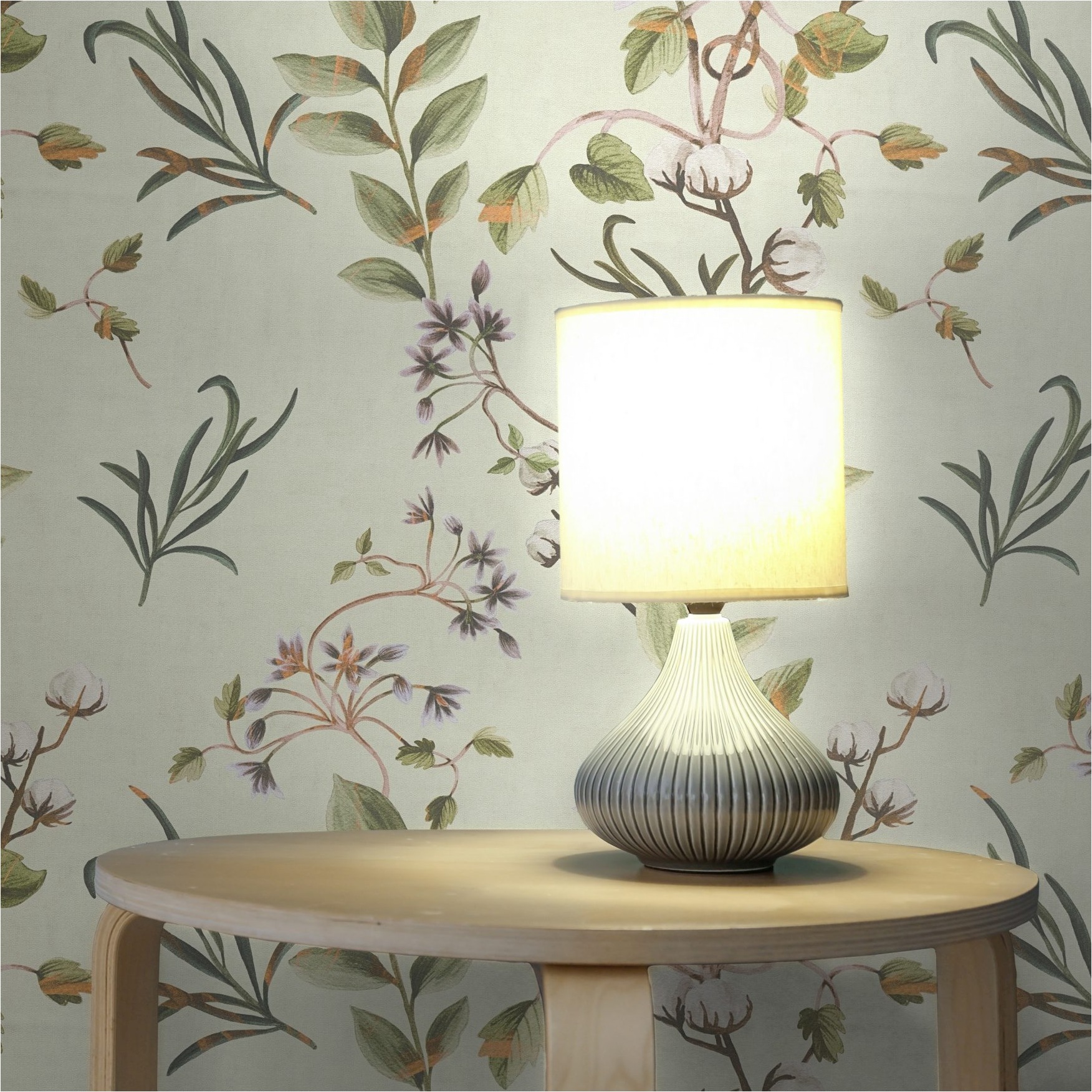 Tapete Floral M1-No.11997 | Vliestapete | Braun | Grün | Wohnzimmer | Schlafzimmer | Küche | Flur