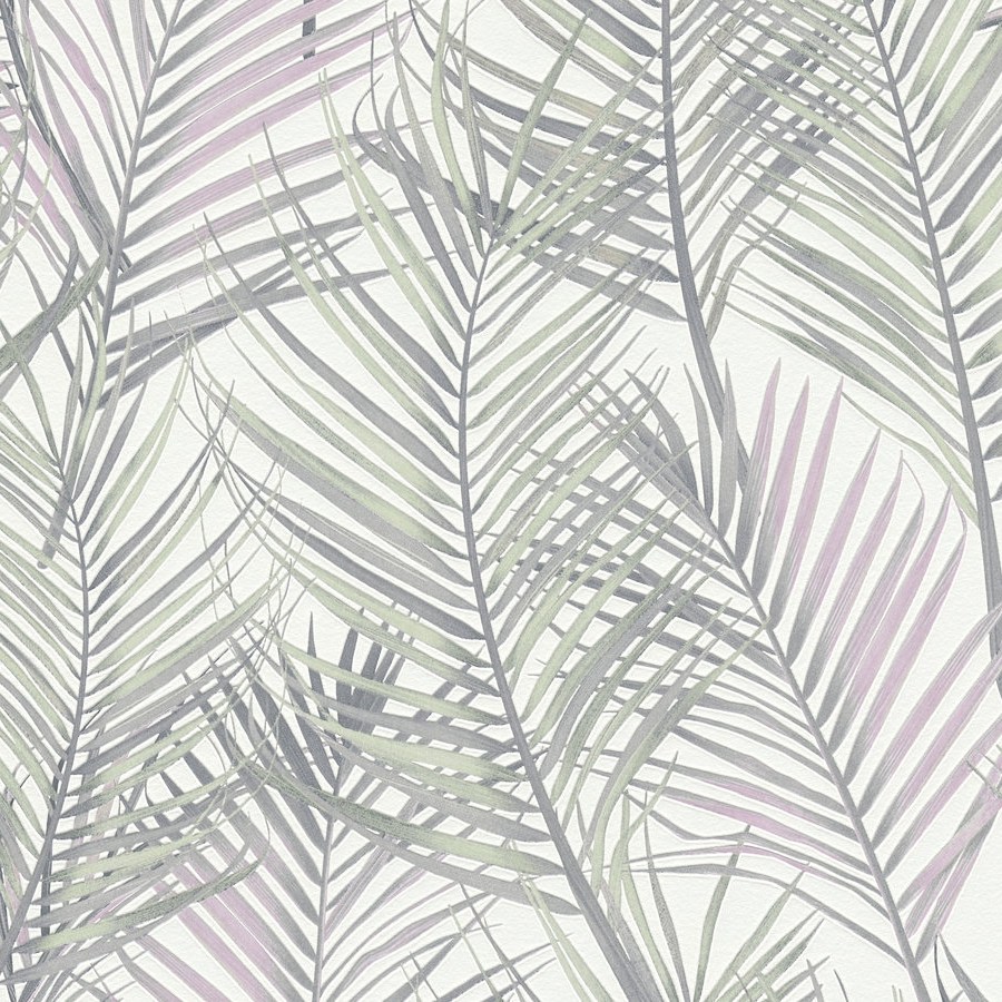 A.S. Creation Atractivo 2 390382 Papel pintado no tejido Diseño floral 10,05 x 0,53 m Gris